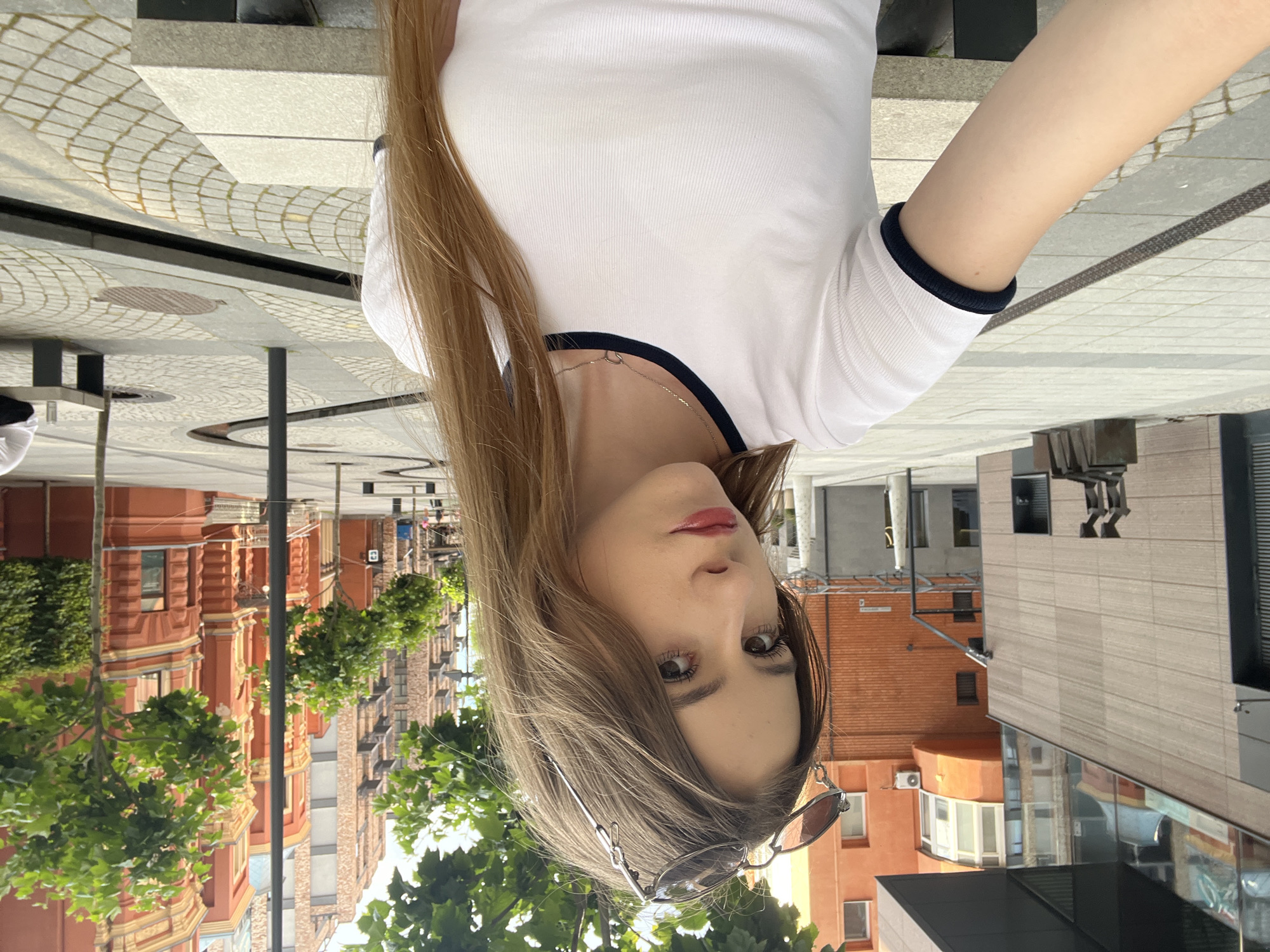 Afternoon selfie session on the streets of Dnipro