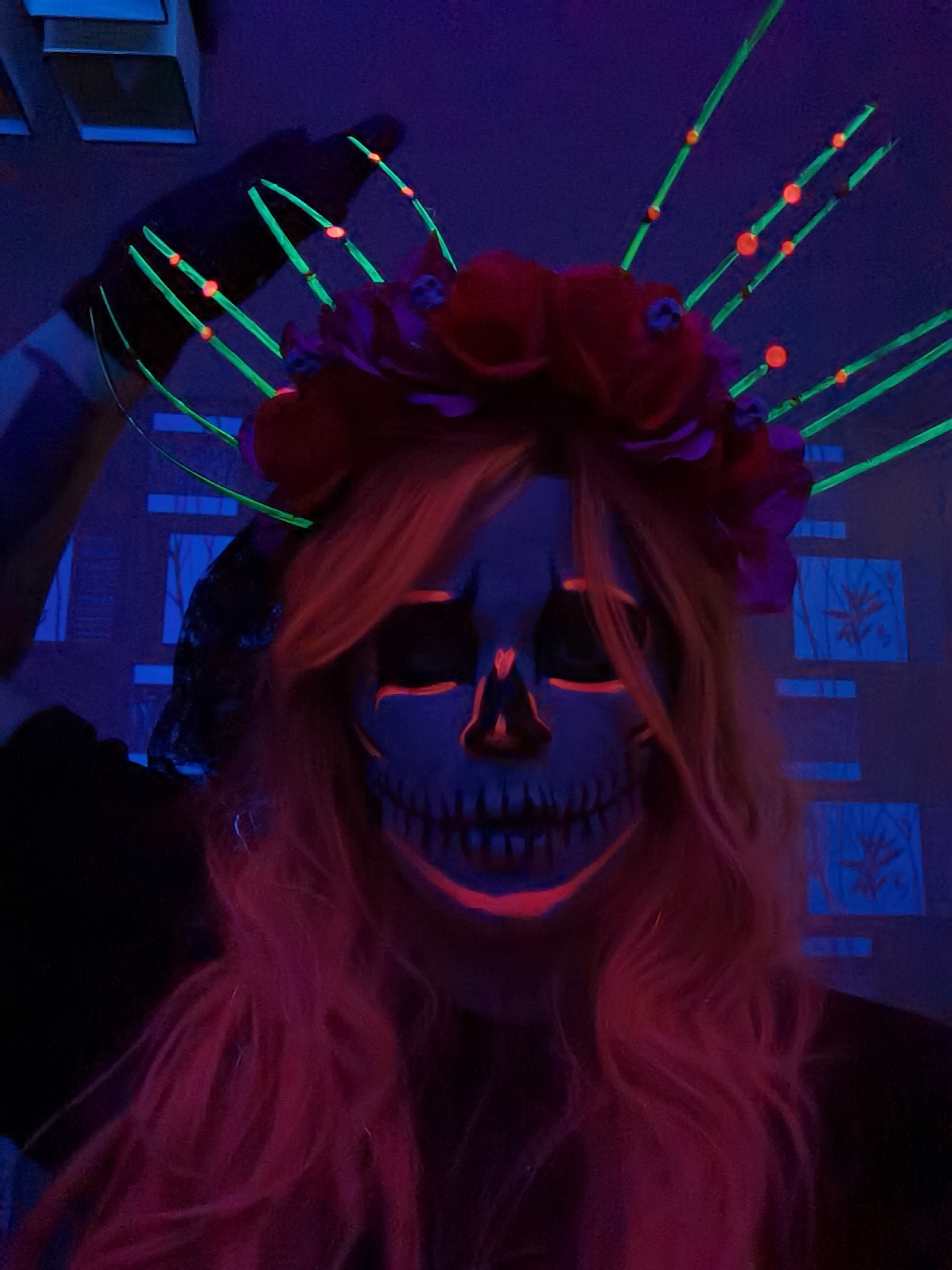 UV makeup portraits captured in Chaikovsky, Russia morning session