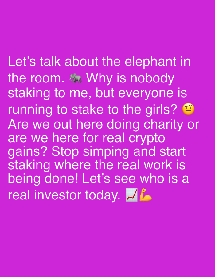 Sofia witnesses crypto staking posts and restaurant worker selfie