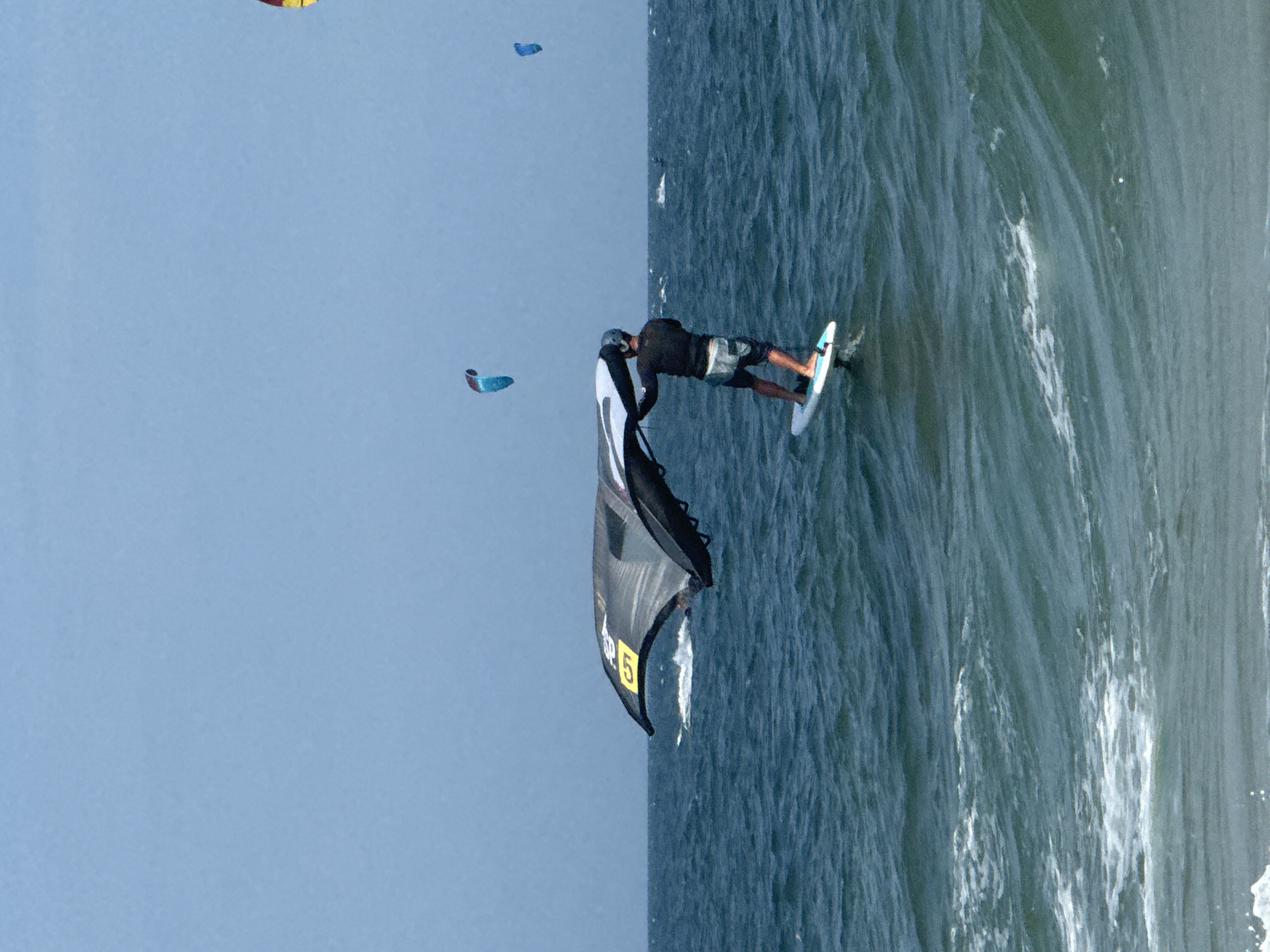 Wing foiling session off the coast of Mũi Né, Vietnam
