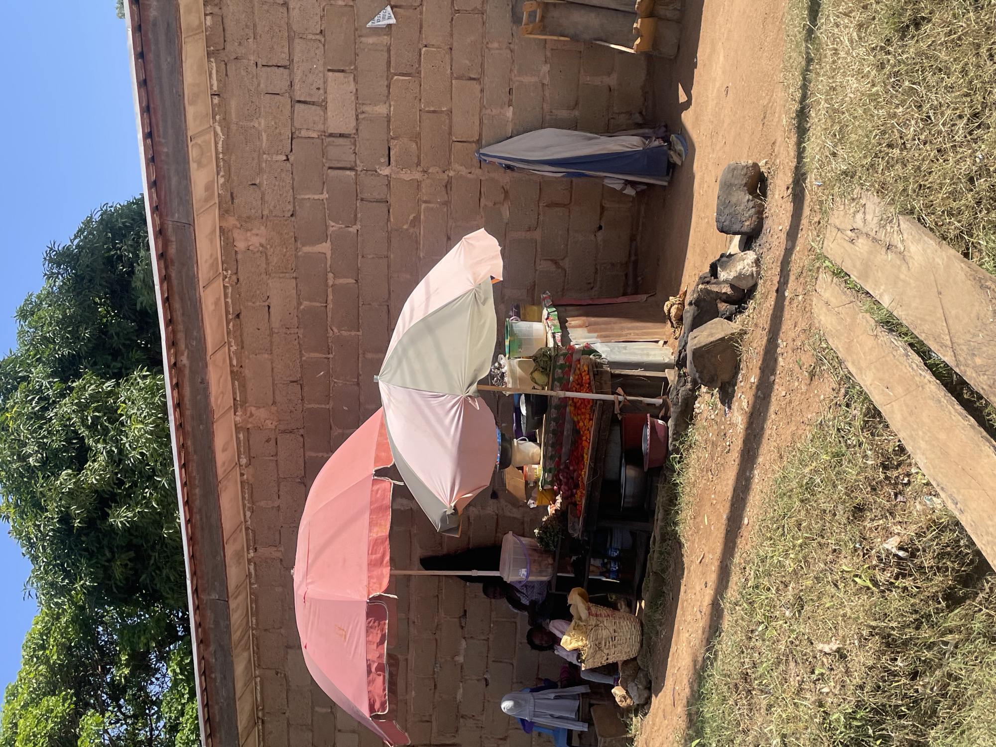 Street-level commerce and activity at a Gura Top roadside market