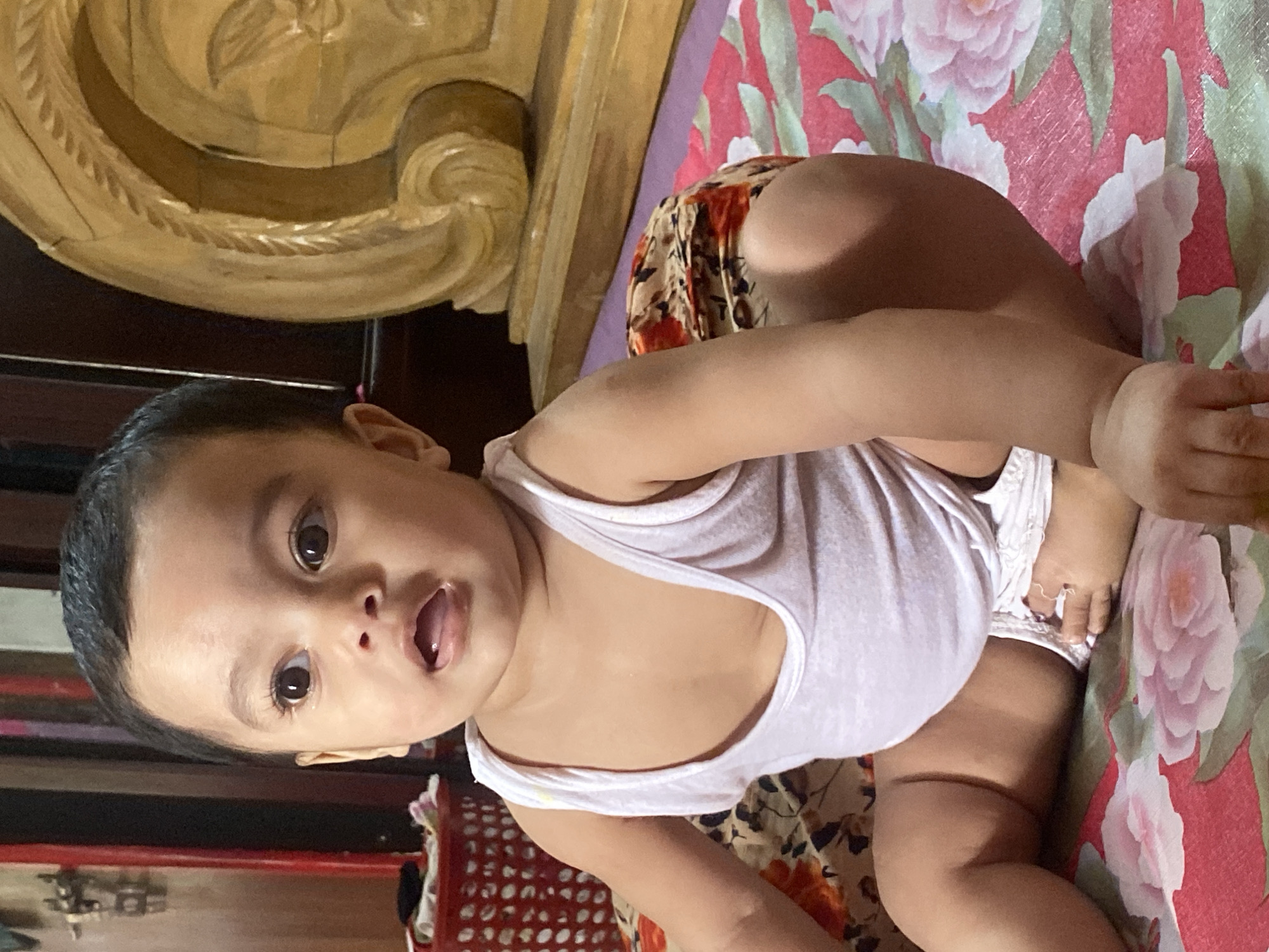 Infant captured in home setting in Dhaka, Bangladesh