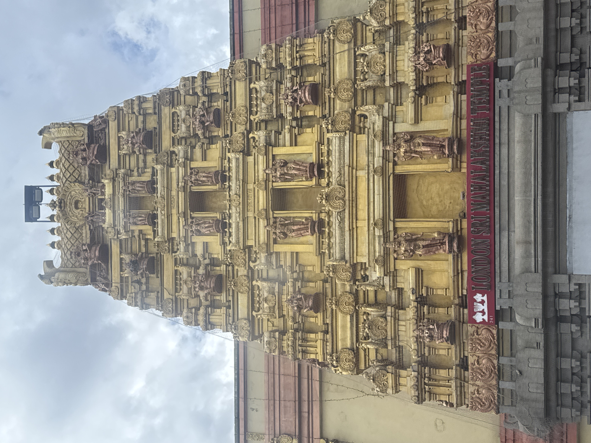 Hindu temple facade documented in London
