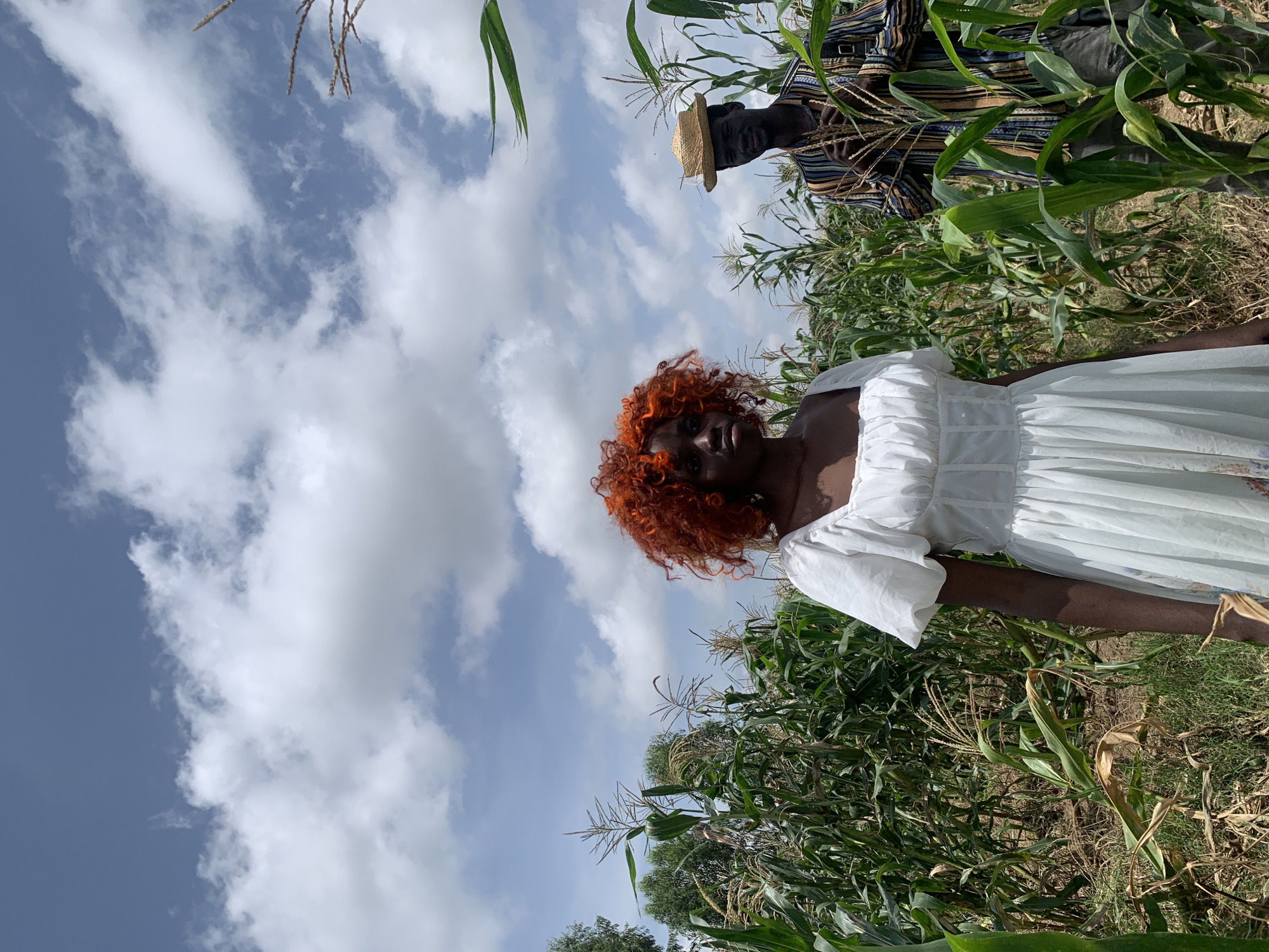 Among the corn rows in Gwafan, Nigeria