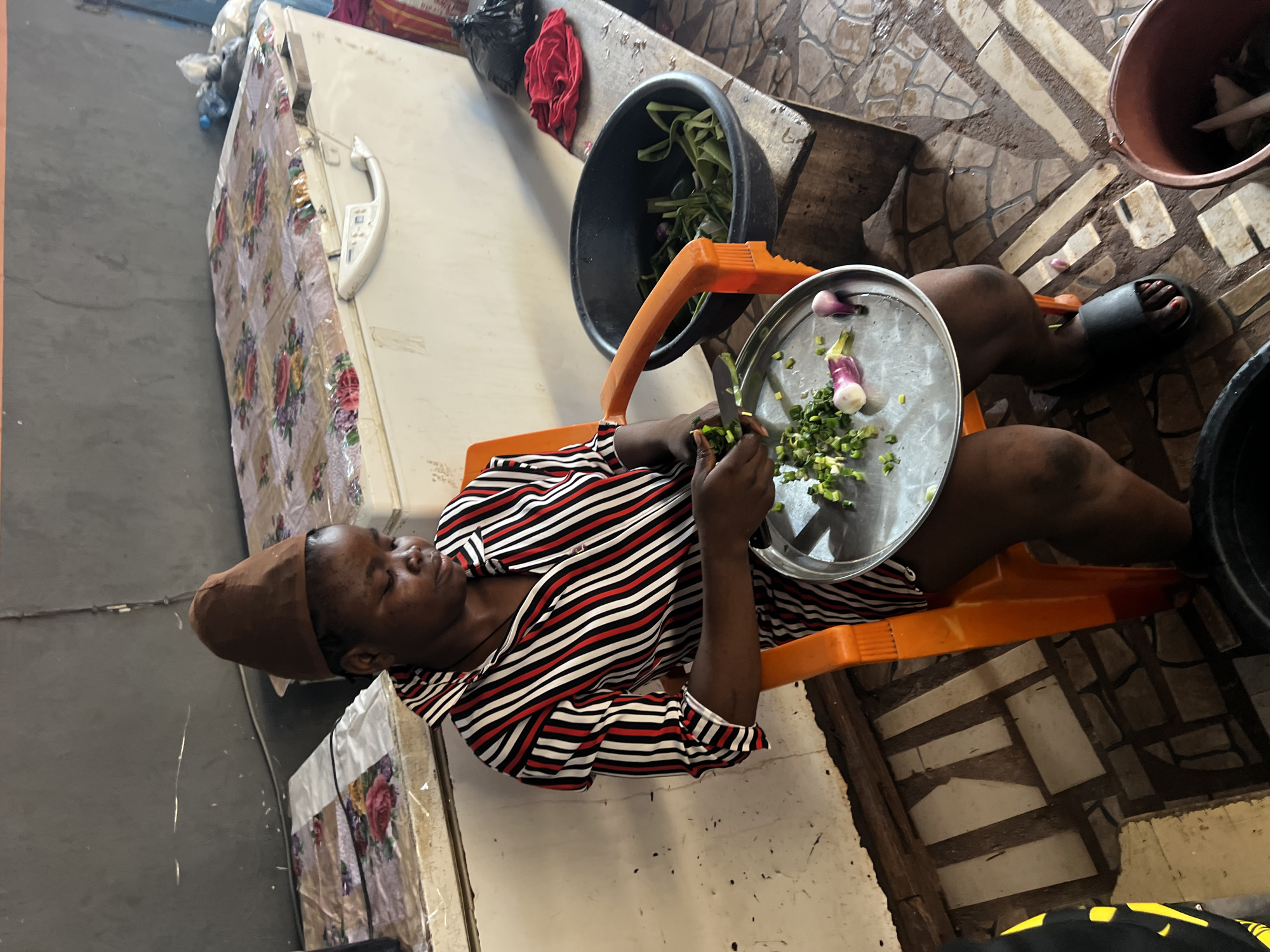 Morning daily life scenes documented in Nkpor, Nigeria