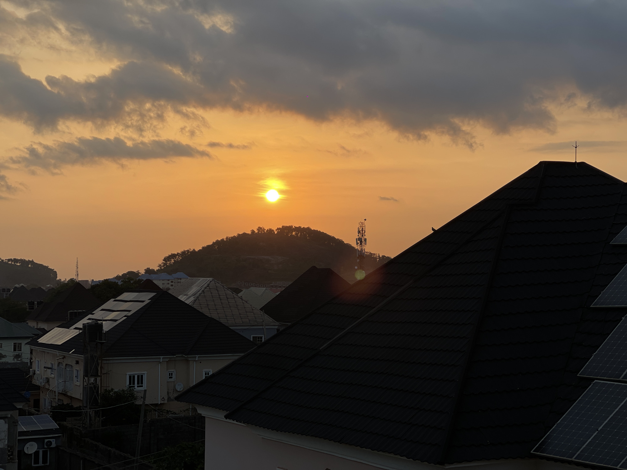 Abuja evening: golden sunset views and a home studio session
