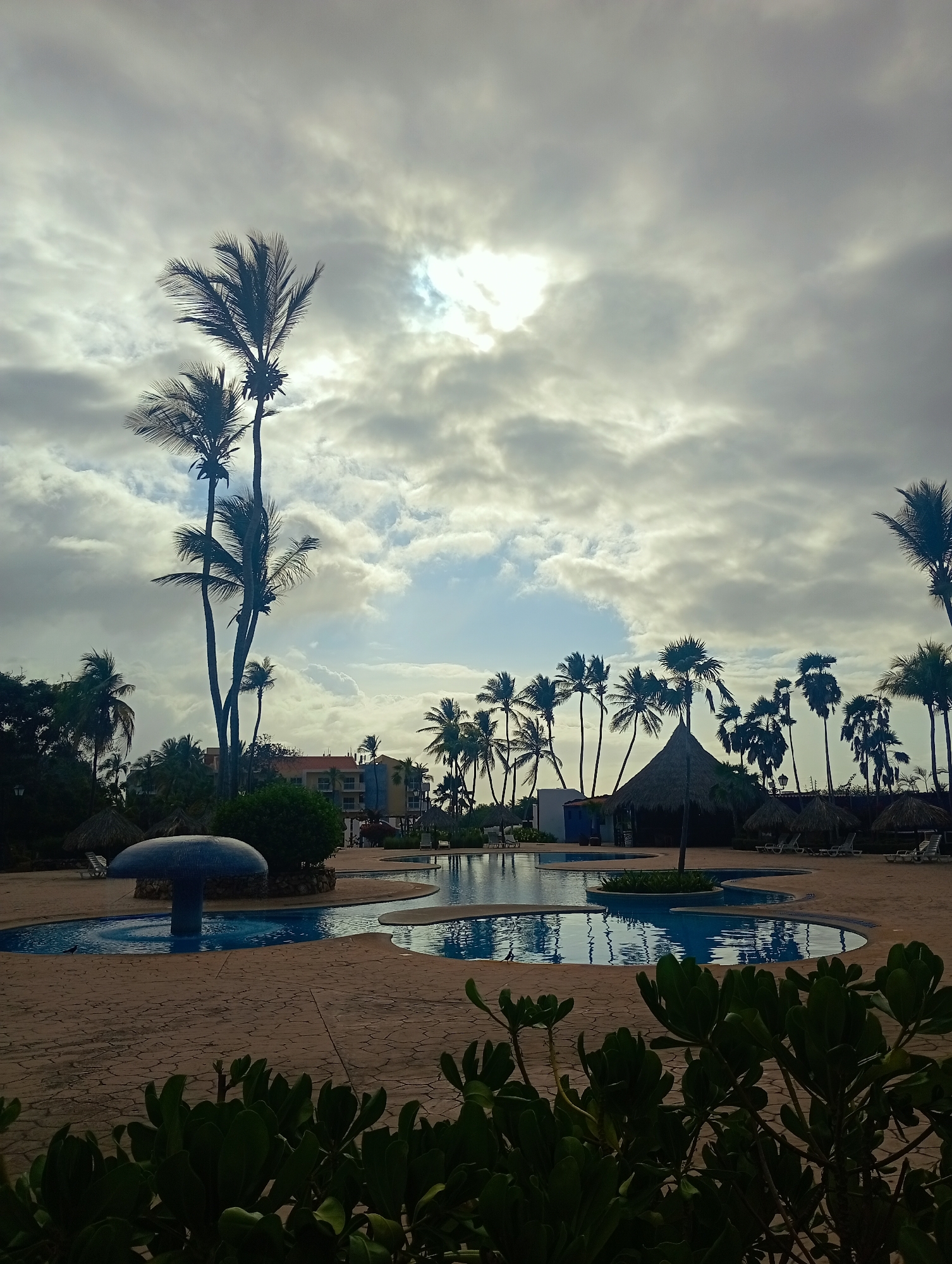 Overcast skies captured at Venezuelan beach resort