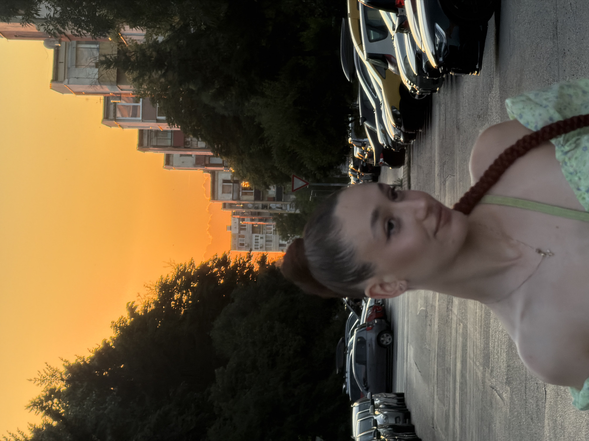 Sofia streets, Brutalist architecture, and a subway at golden hour