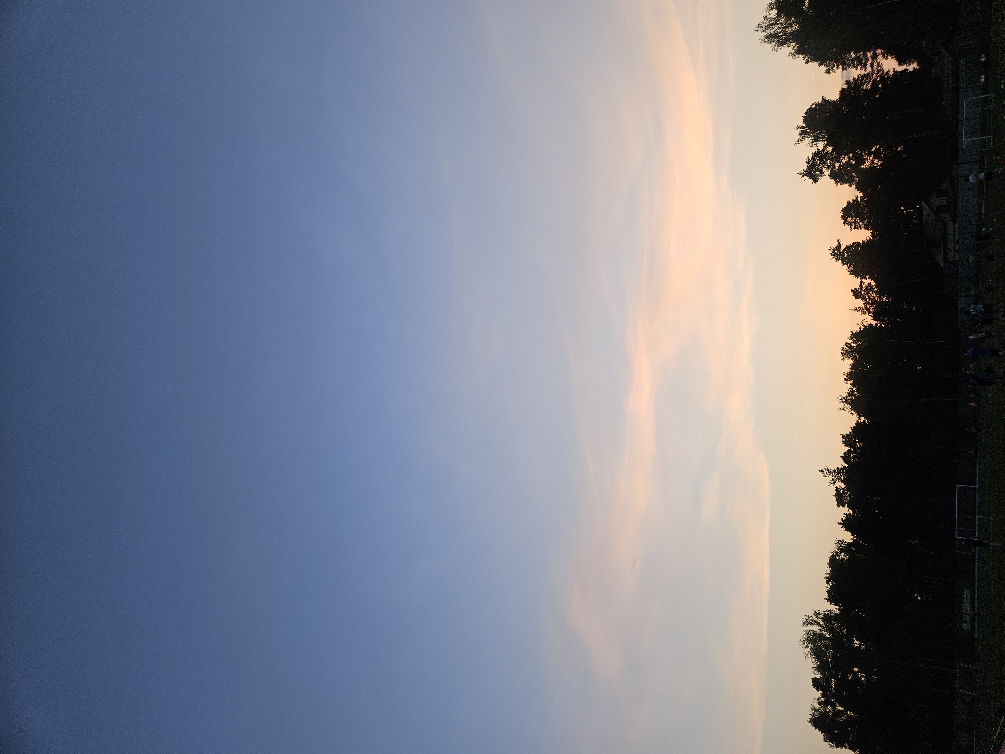 Evening life captured across Russian suburbs during sunset