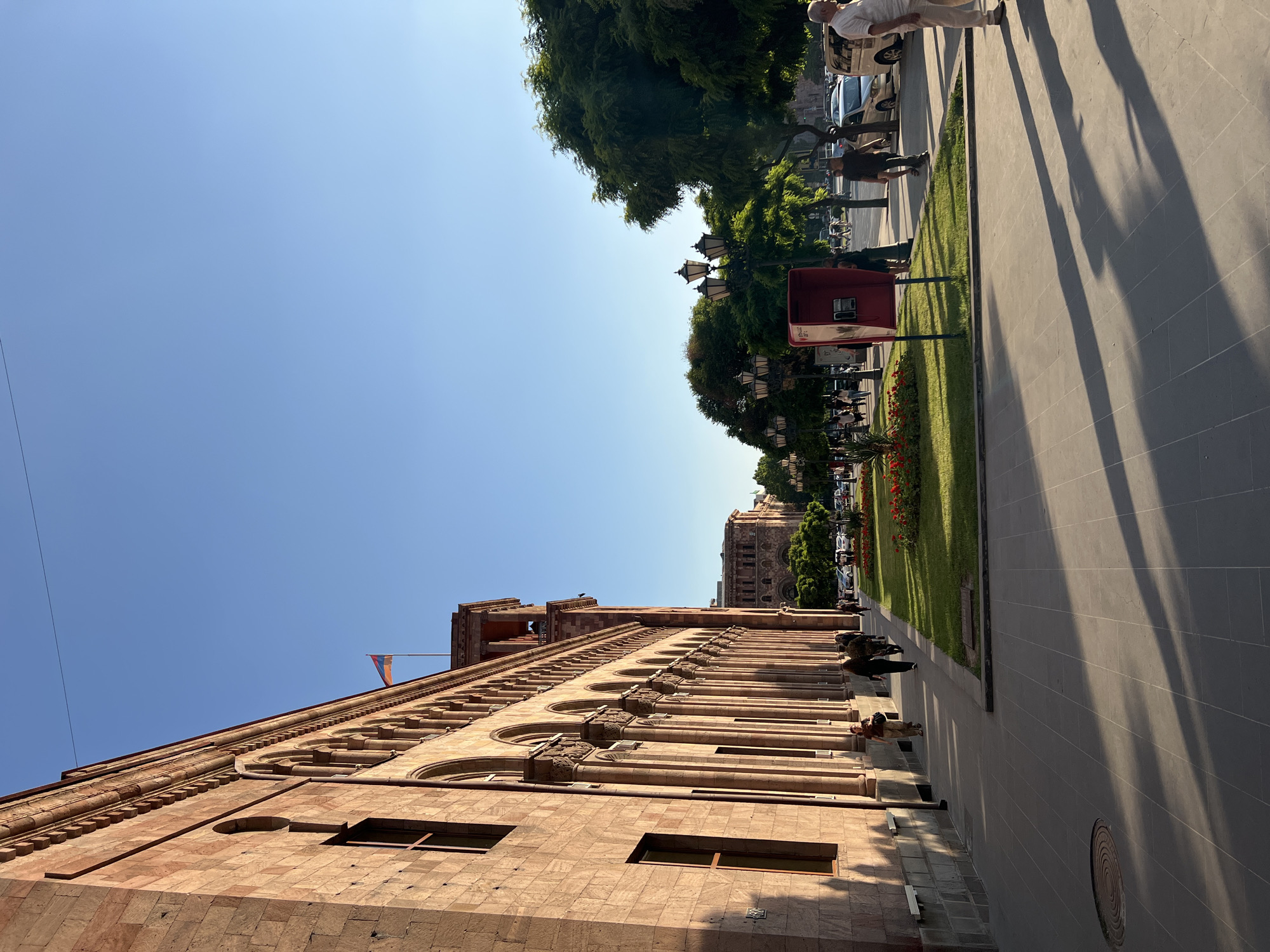 Yerevan afternoon: Republic Square streets and a theater interior