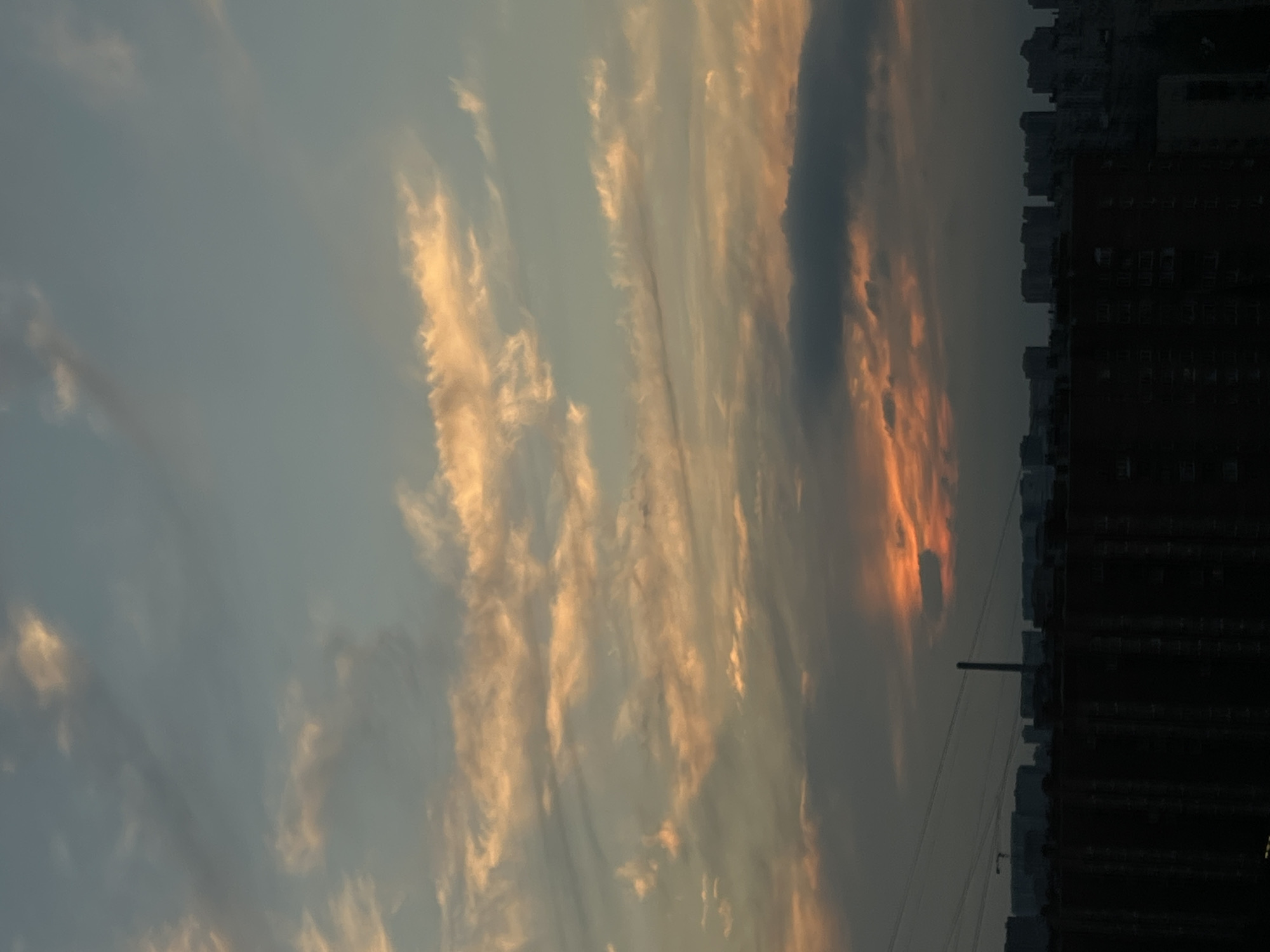 Rooftop views across a Russian city at dusk