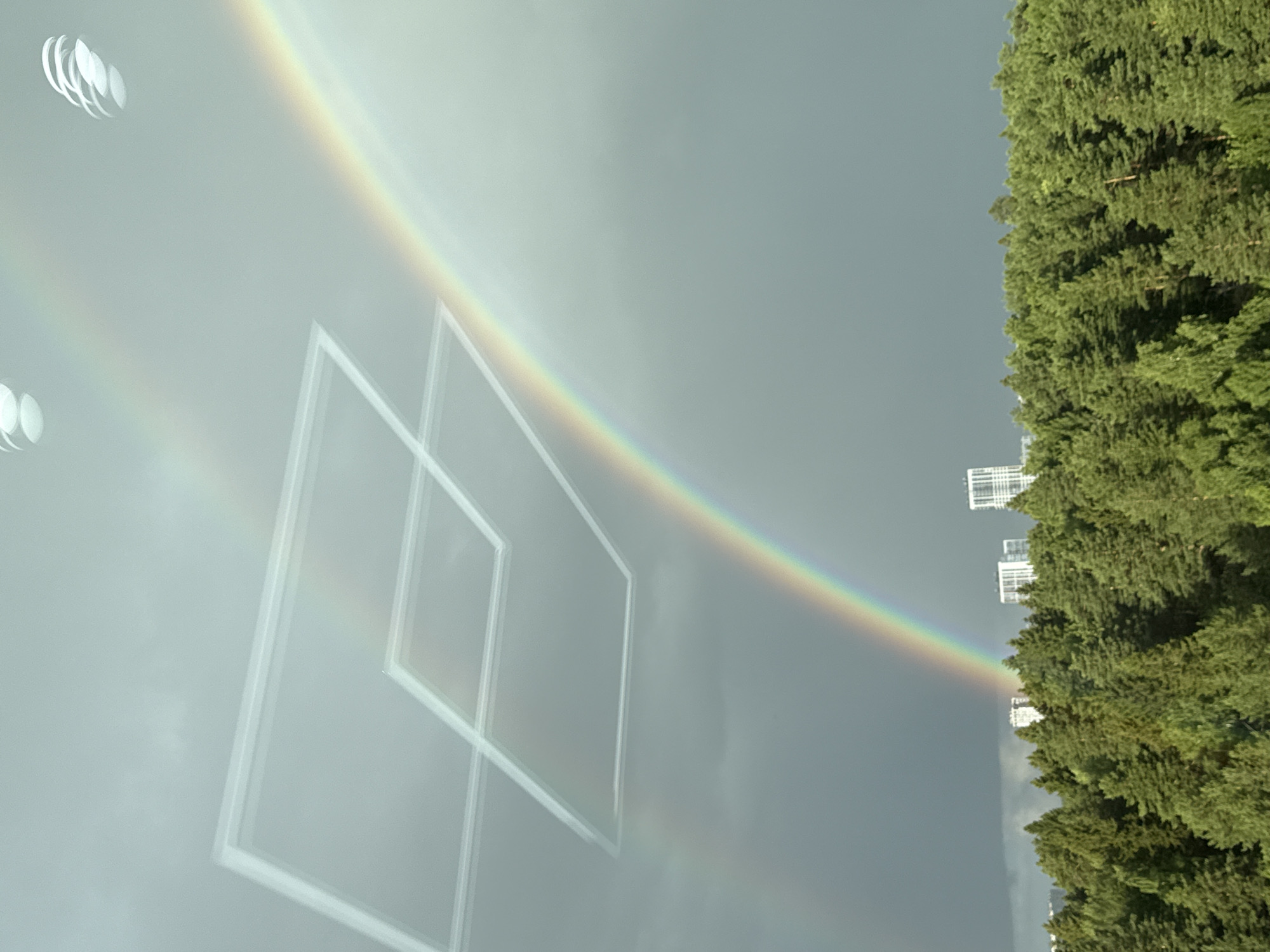 Izhevsk gathering: food spread, rainbow, and skincare