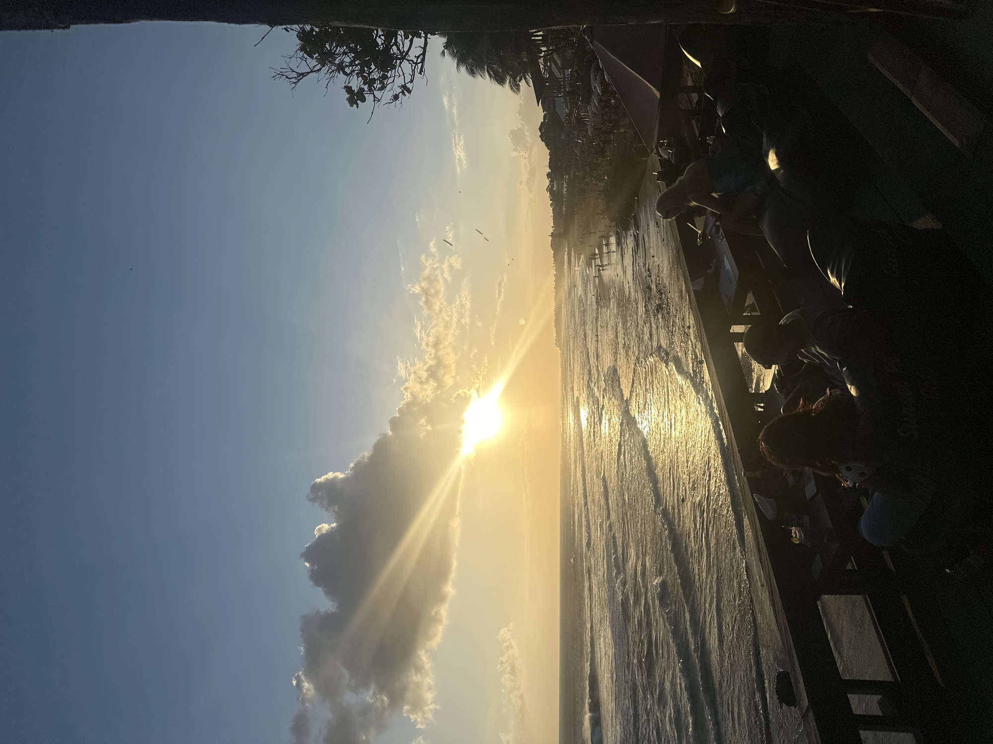 Sunset crowds, ocean views, dogs, and ice cream at the beach