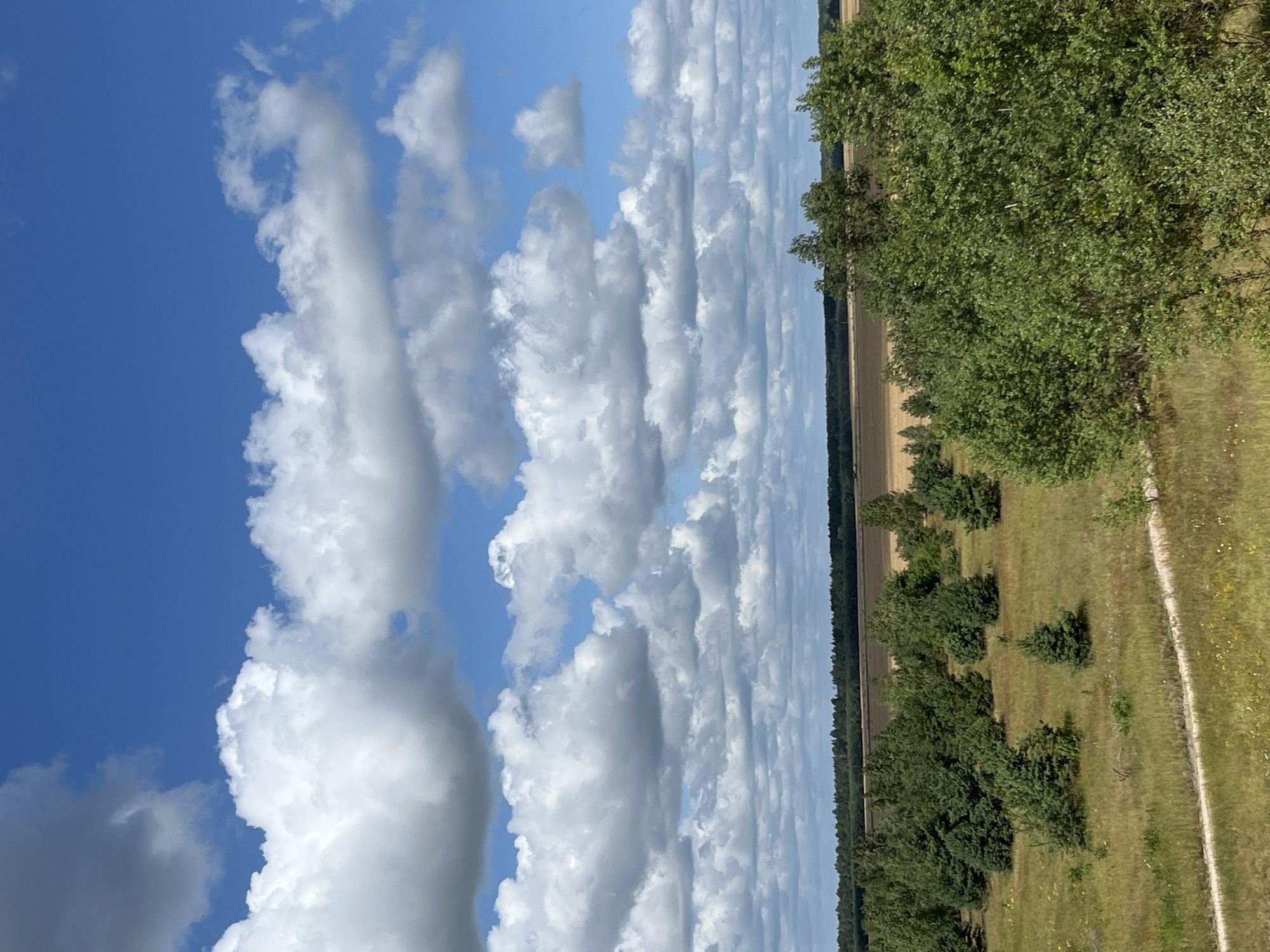 Open fields and big skies outside Narowlya, Belarus
