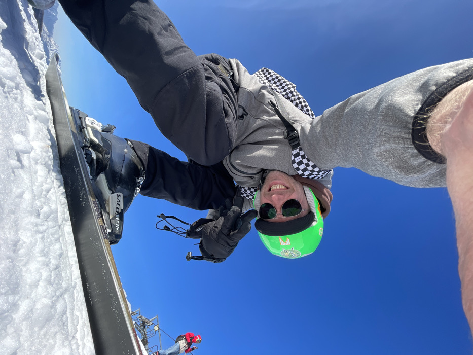 Skier films himself on Montenegro mountain slopes