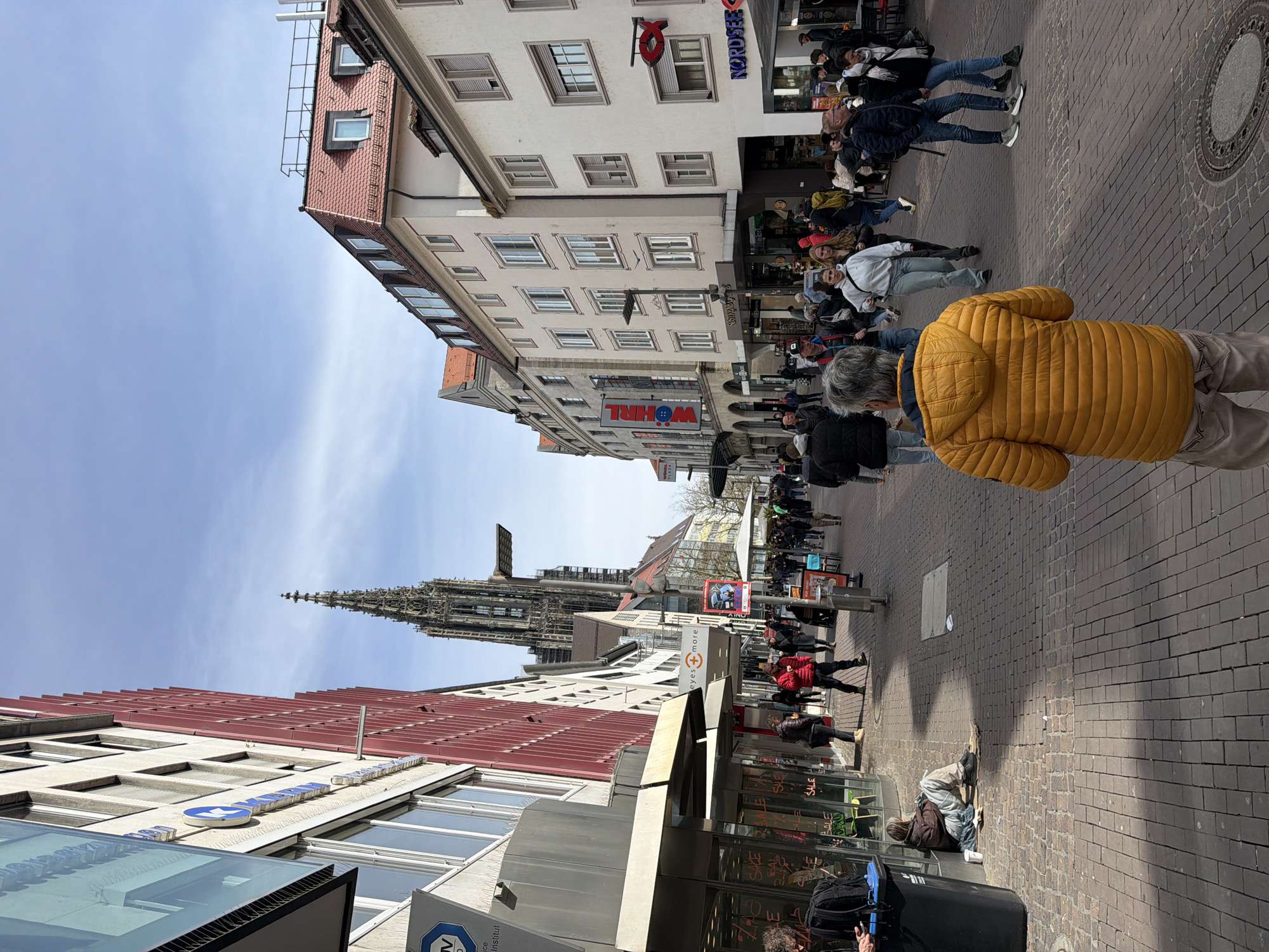 Saturday afternoon scenes captured across historic Ulm, Germany