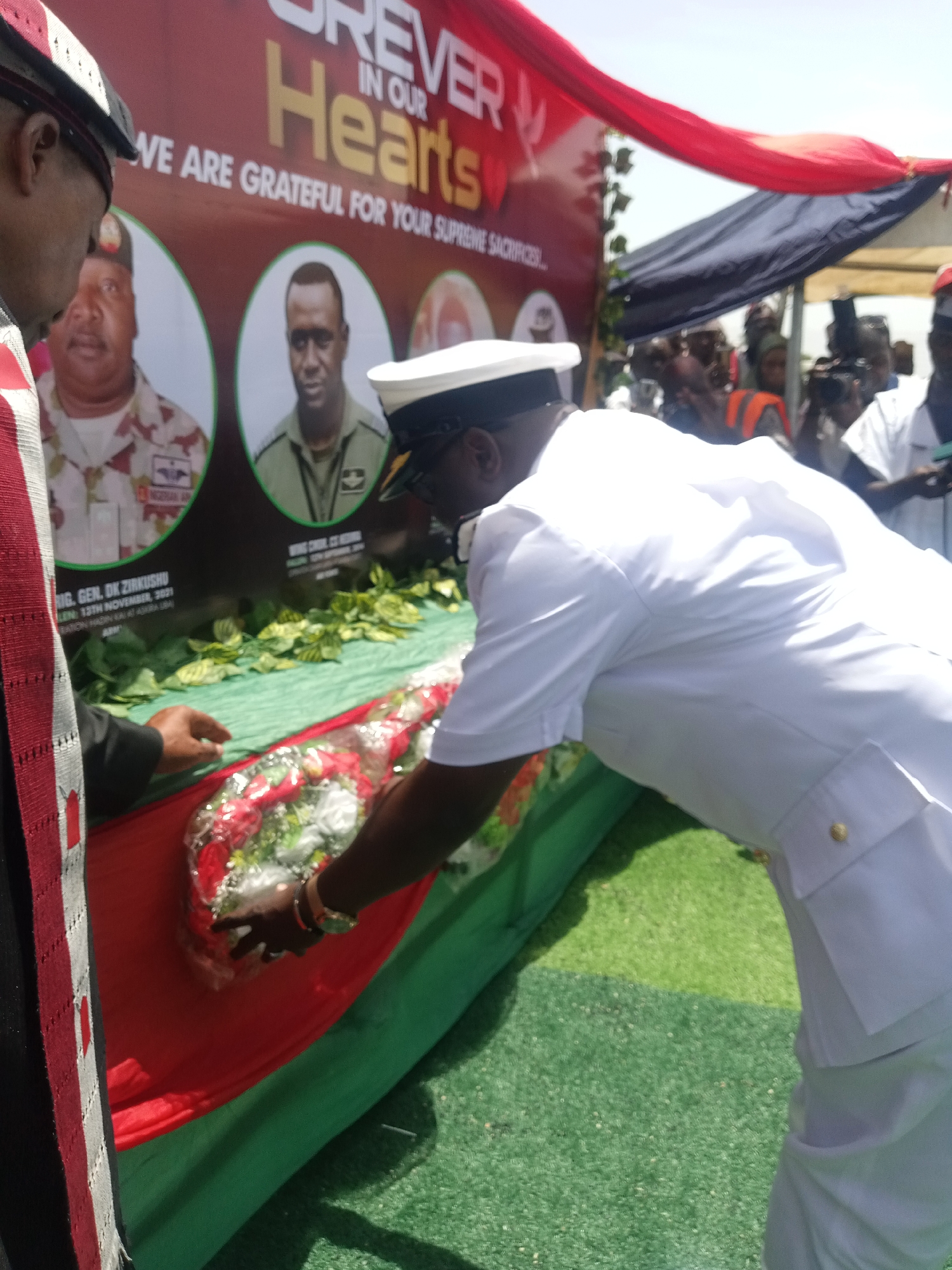 Memorial service honors fallen servicemen in Dilpurtu, Nigeria