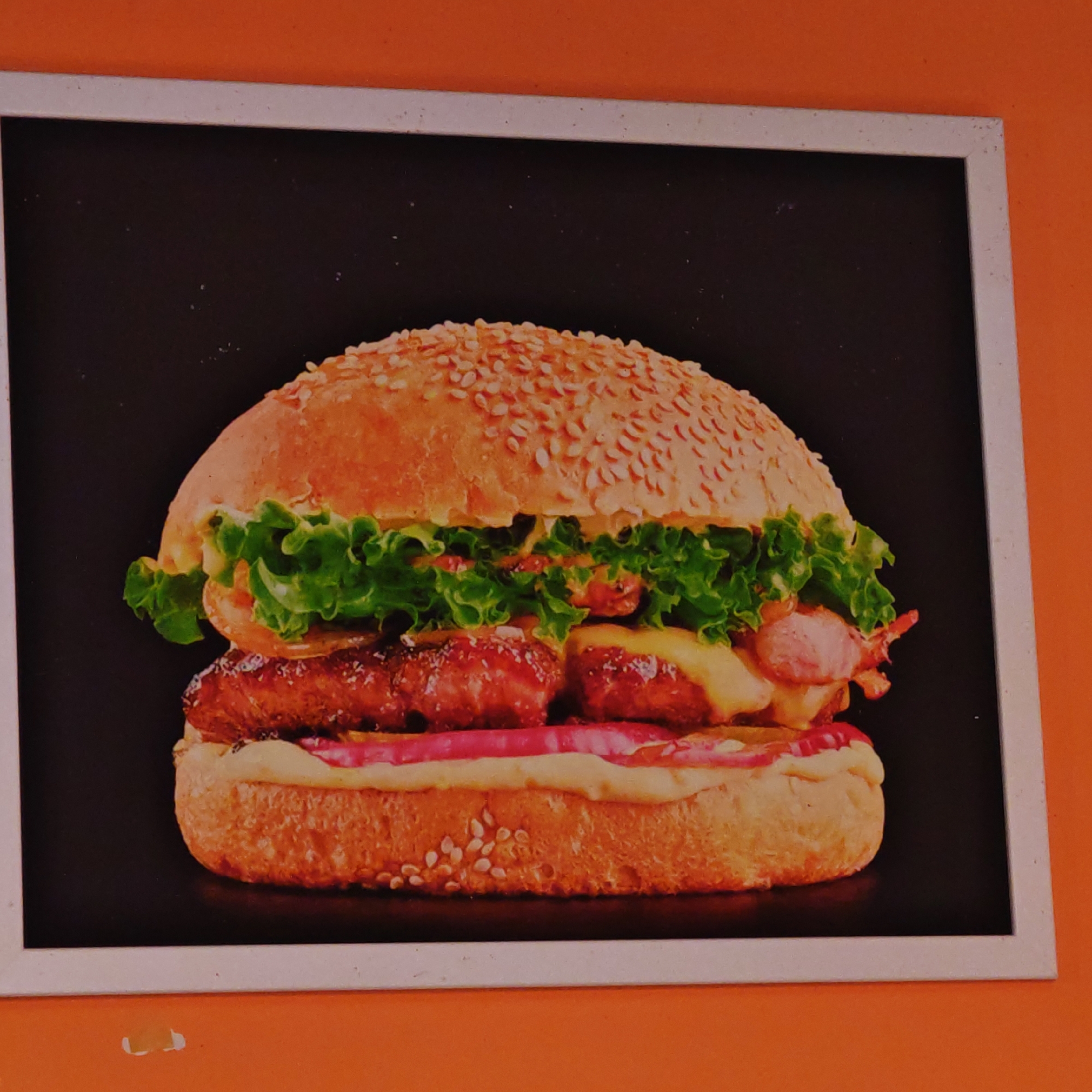 Interior food-themed decorations documented in Rostov restaurant or cafe