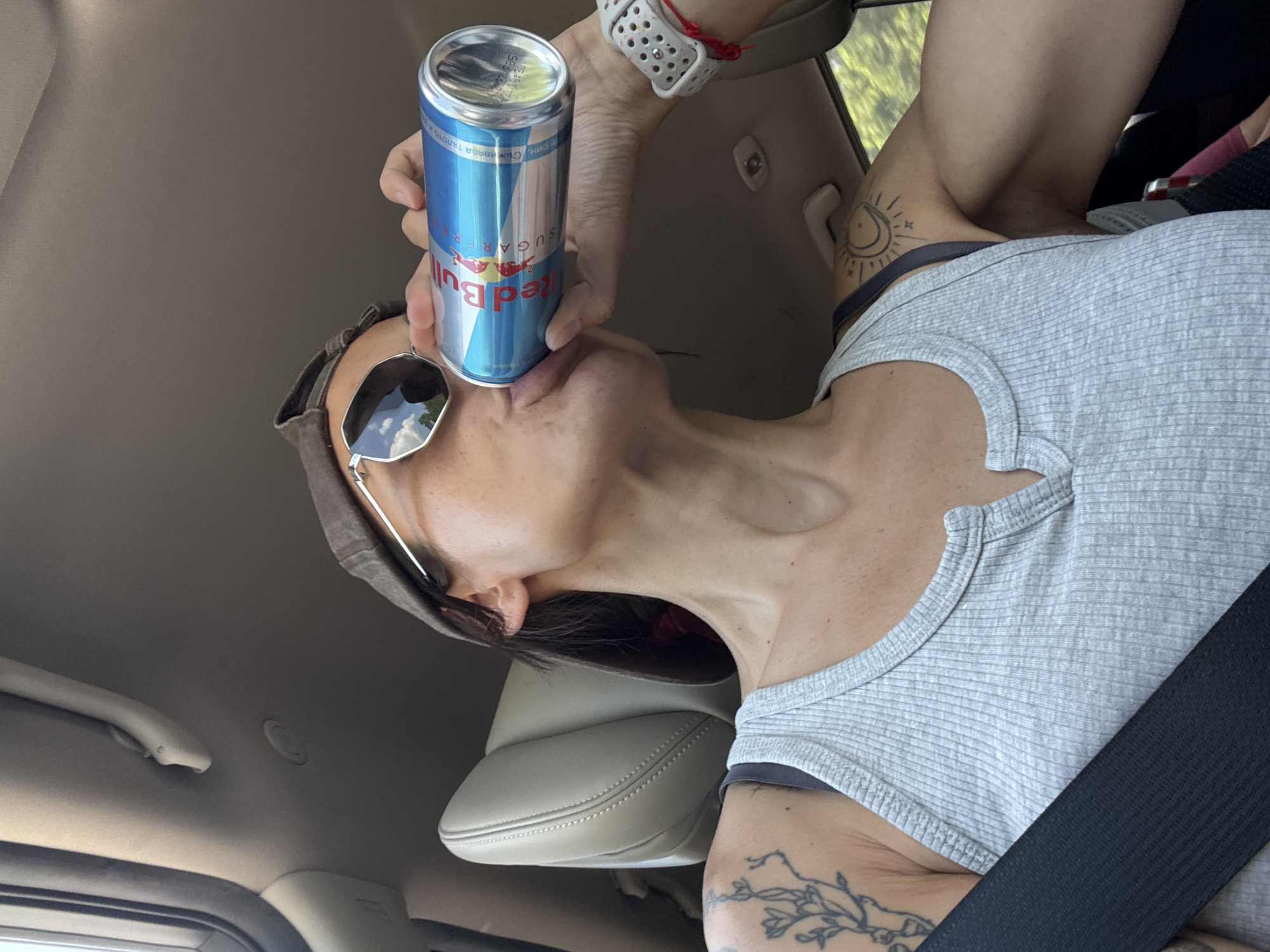 Red Bull in hand, parked up somewhere near Churek