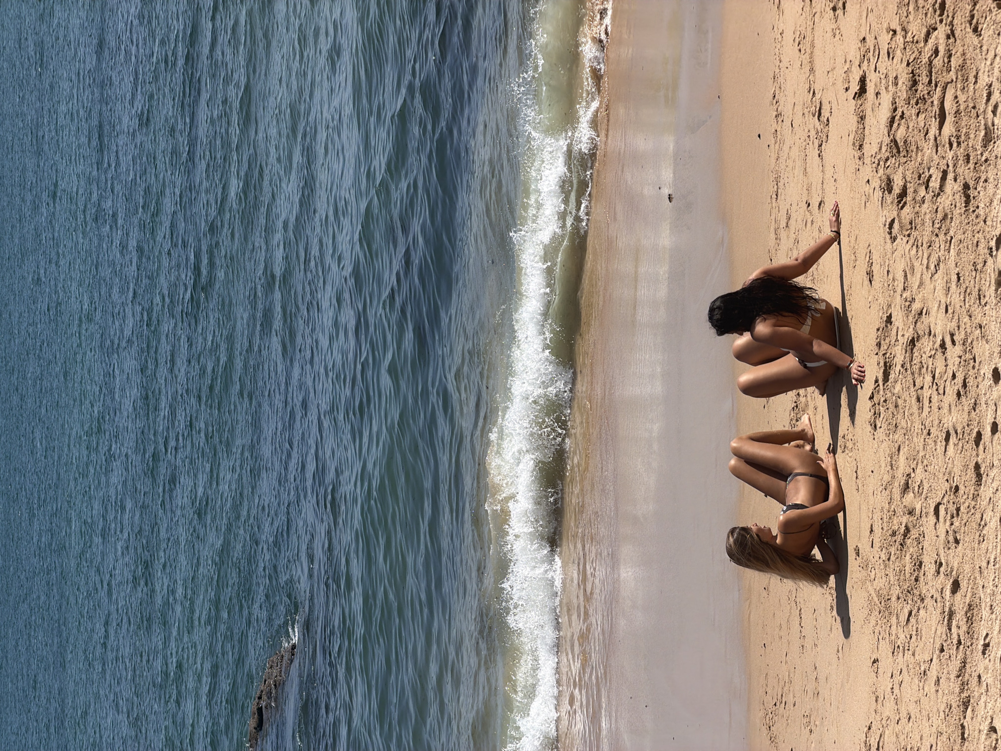 Afternoon beach scenes and café visits in Cascais, Portugal