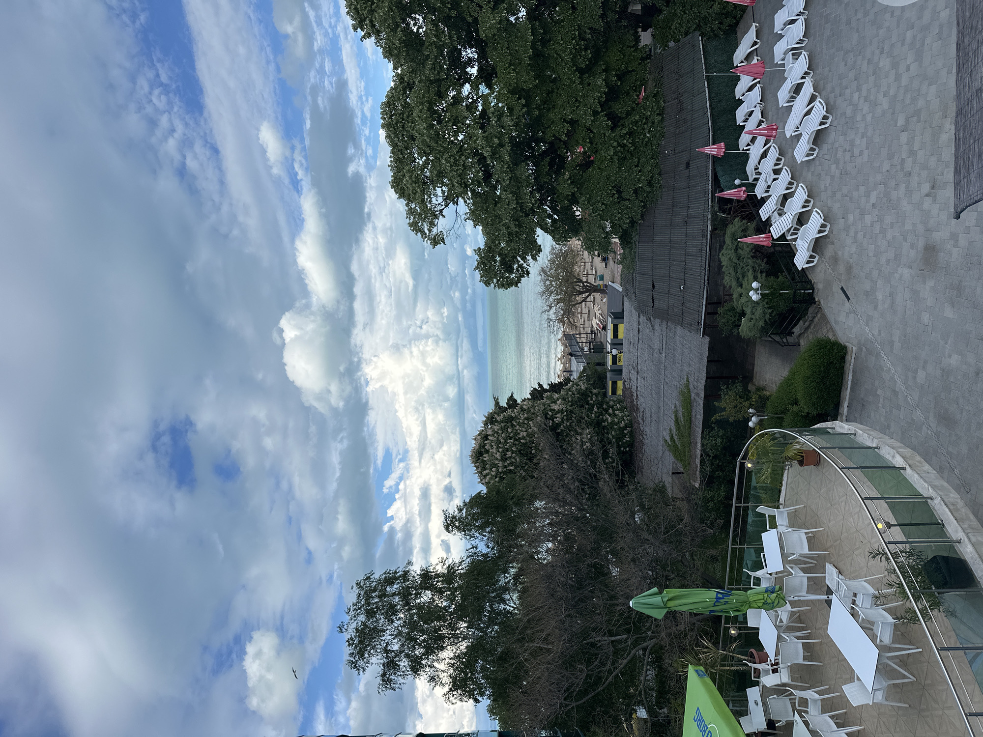 Elevated view captured of Varna seaside resort area