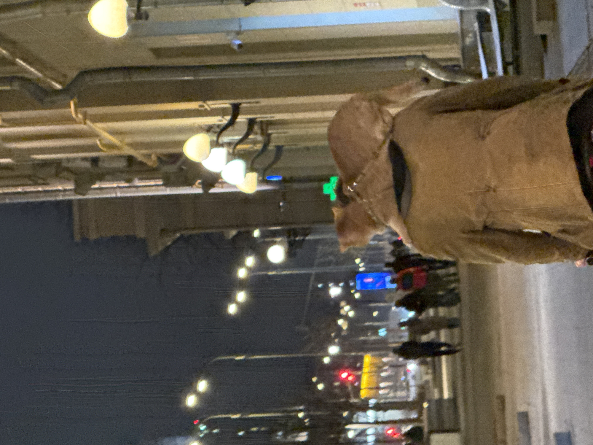 Nighttime street scene captured in Moscow