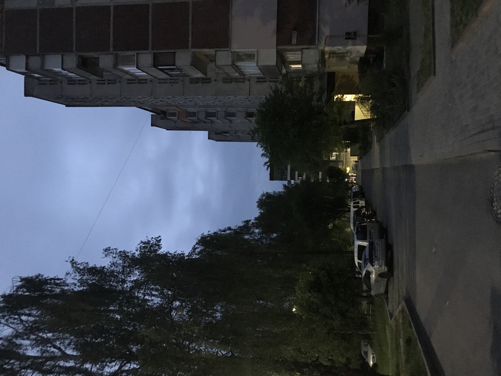 Evening walk documented through residential Ternopil, Ukraine neighborhoods