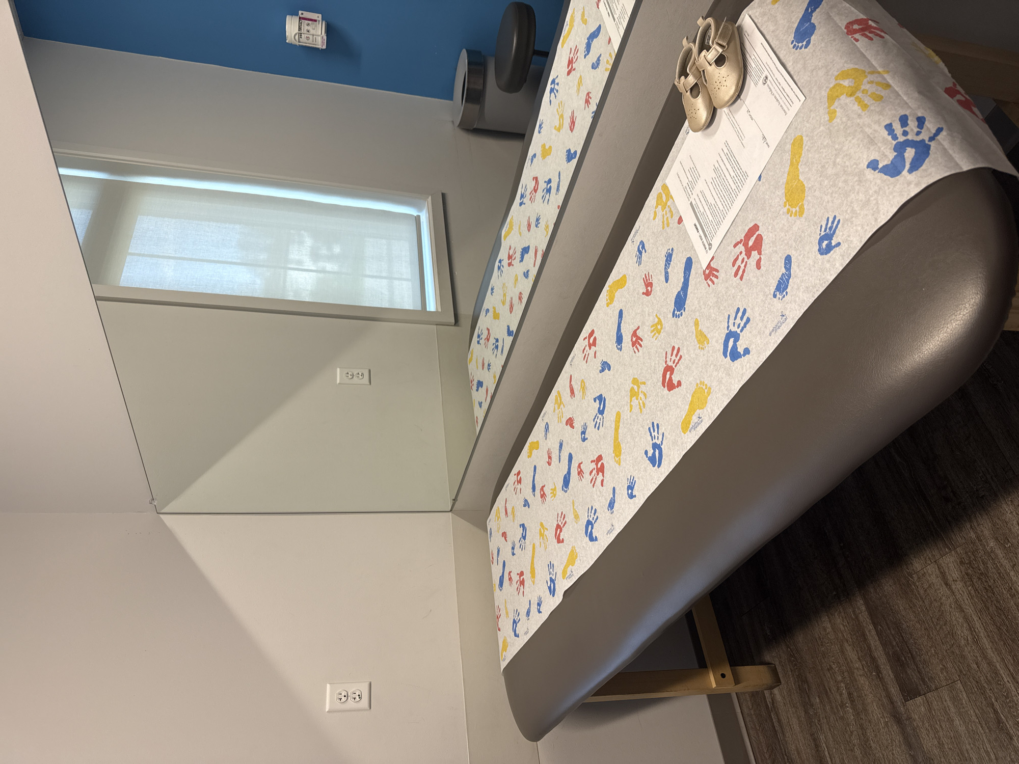 Medical examination room equipment documented in Hilliard, Ohio