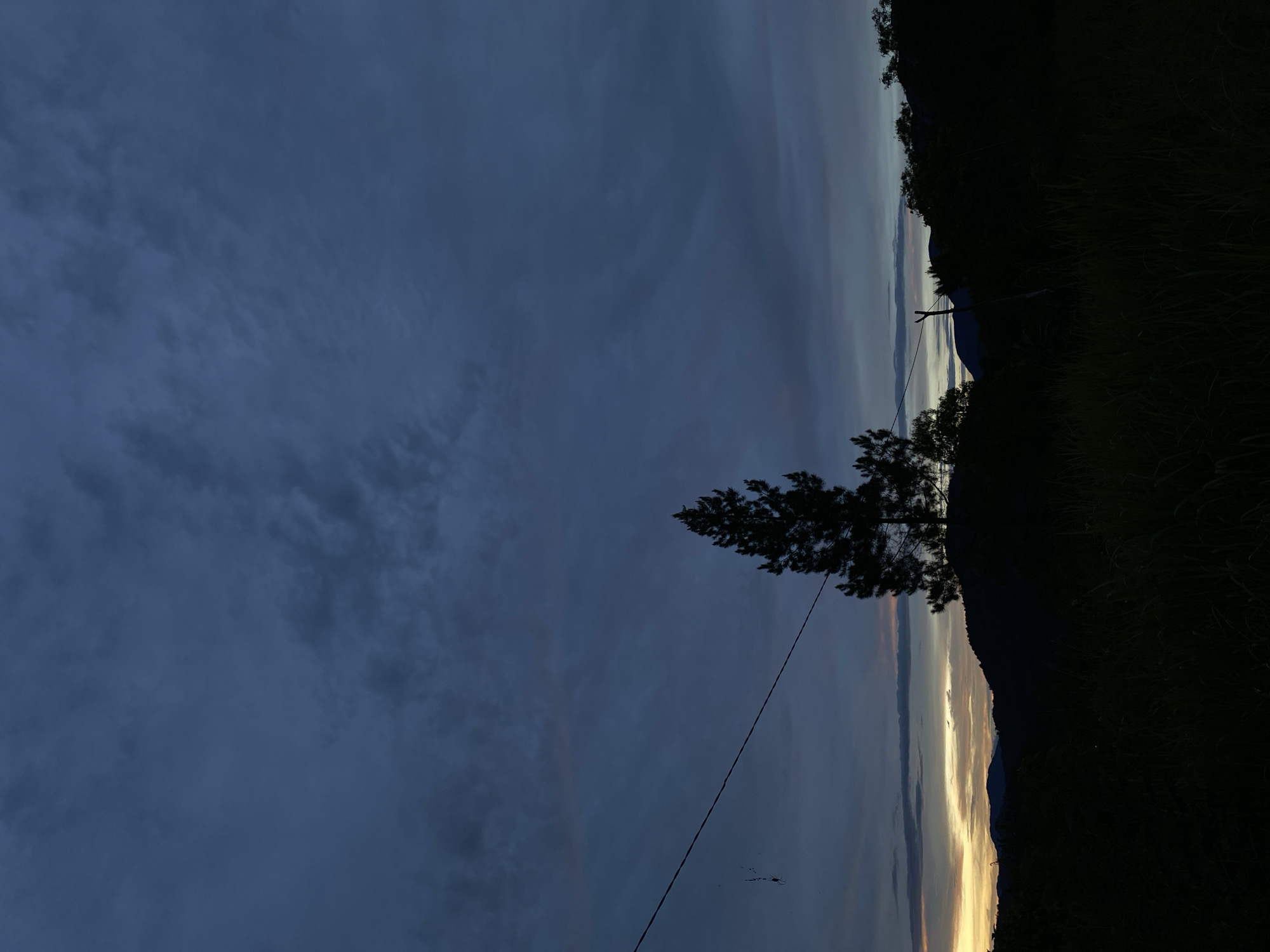 Dusk landscape captured in Sosial, Indonesia