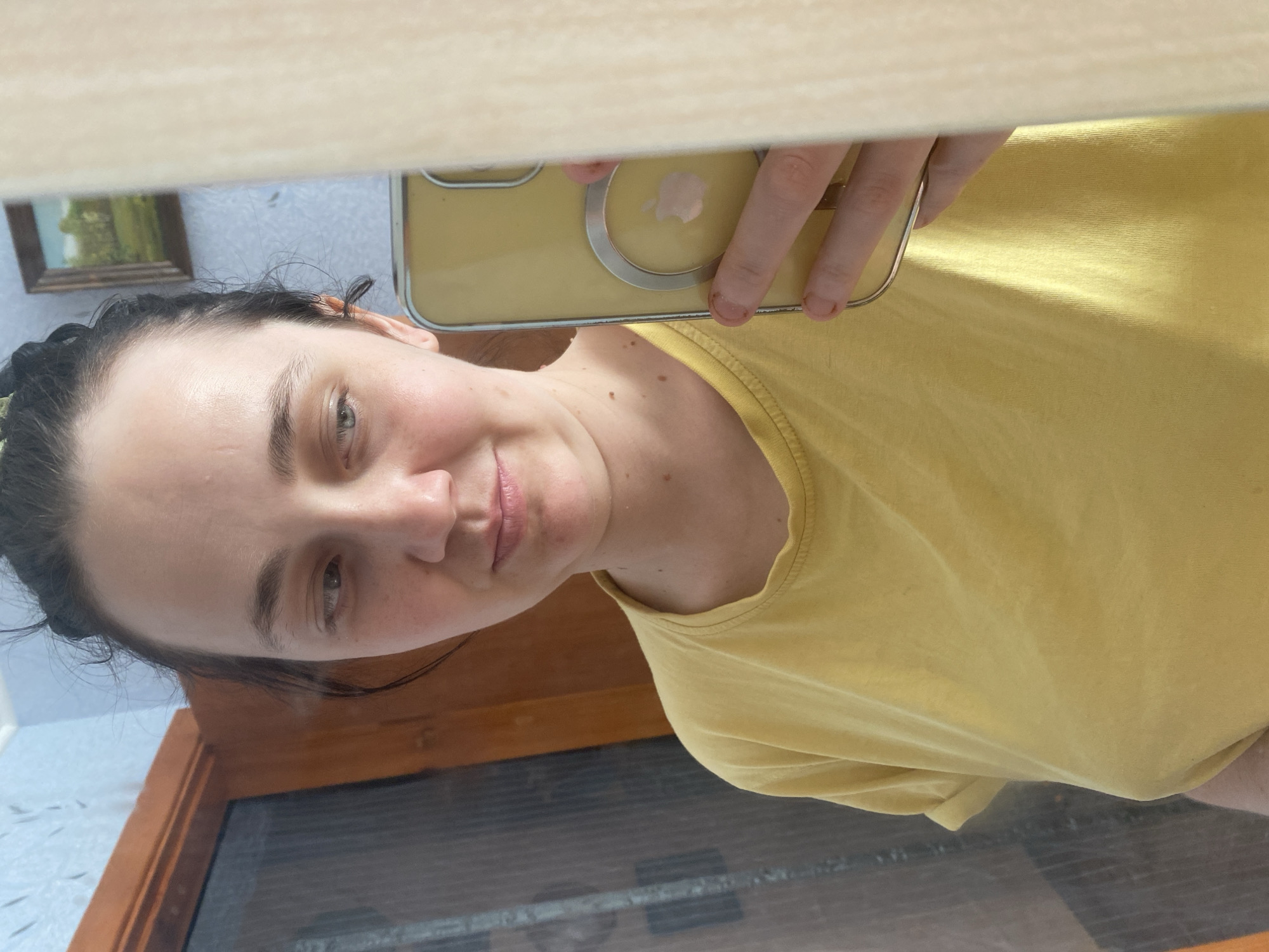 Lazy morning at home: selfies, a toddler, and a cat