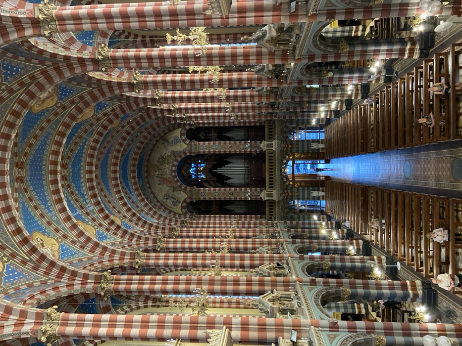 Evening cathedral visit captured ornate Buenos Aires church interior