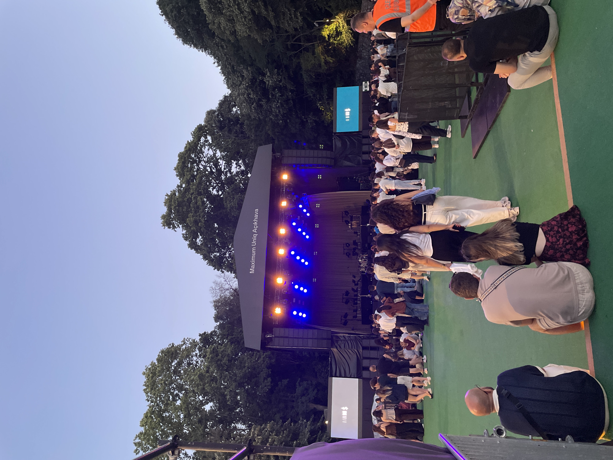 Packed outdoor concert lights up Sarıyer on a summer evening