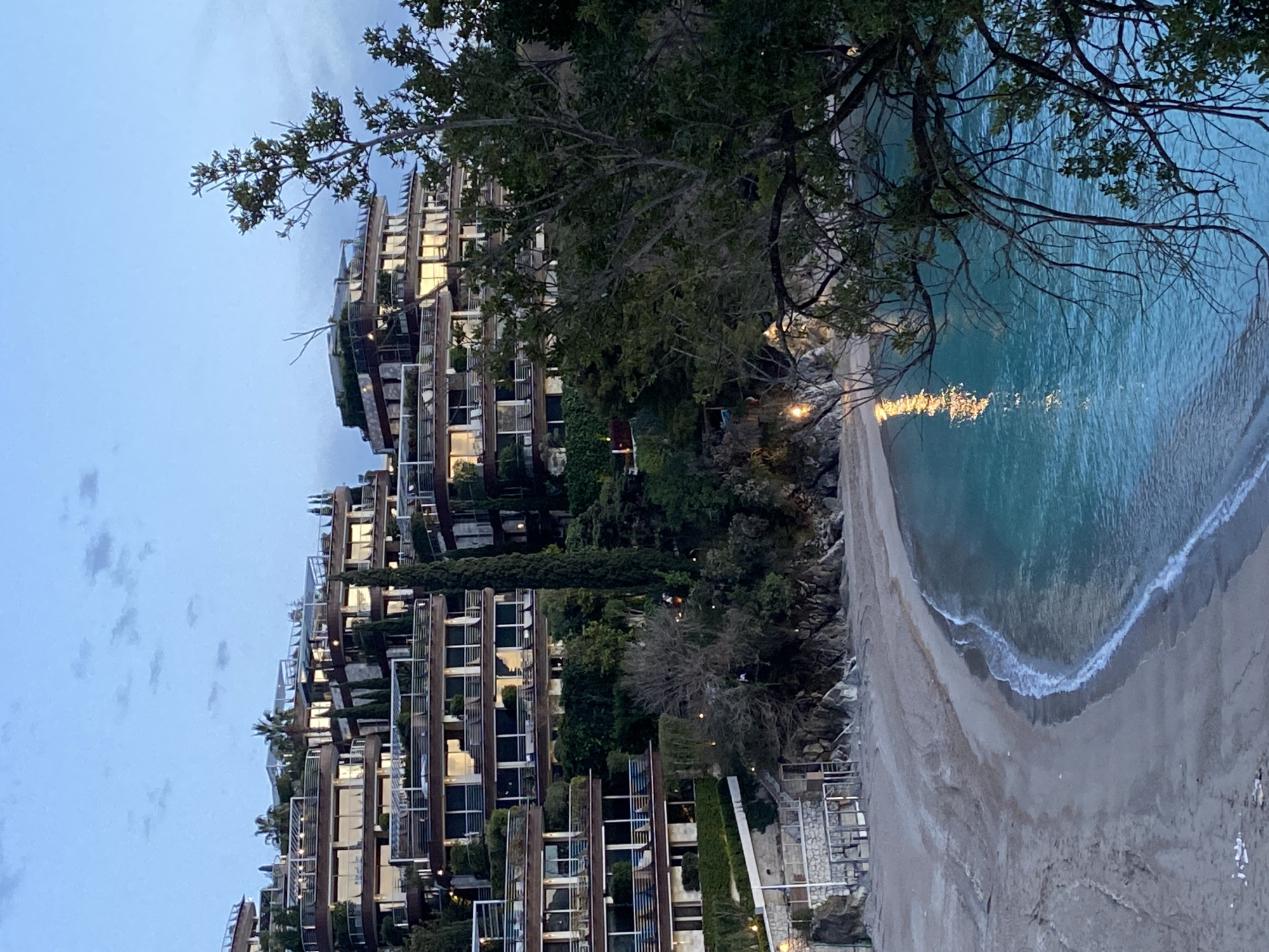 Artistic documentation of Montenegro coastal architecture in Budva