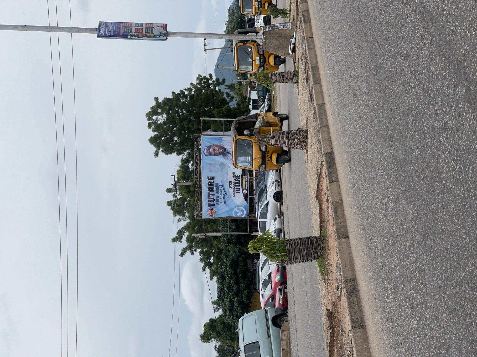 Street scenes documented in Jalingo, Nigeria show everyday urban activity