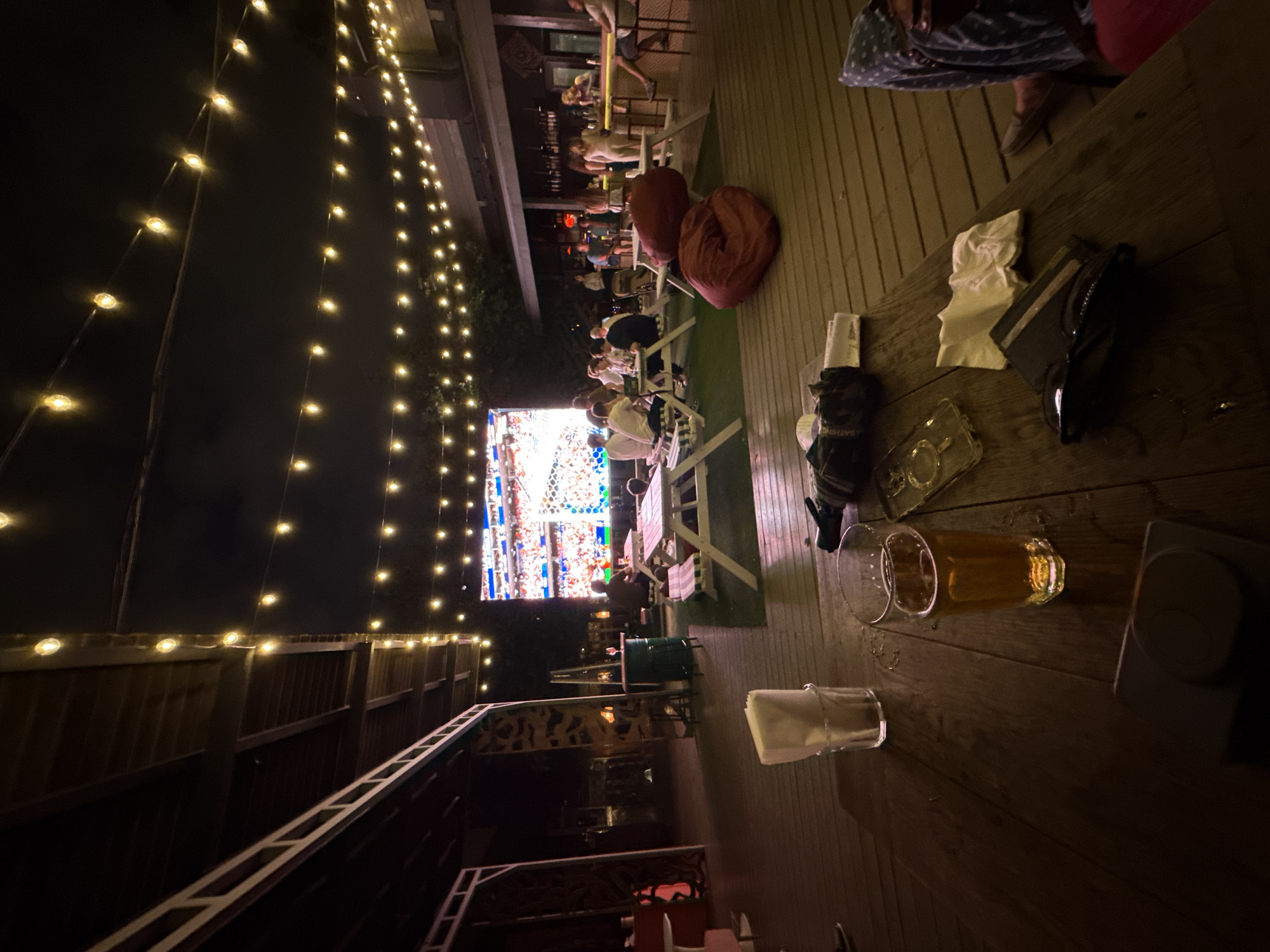 Moscow rooftop bar hosts outdoor soccer viewing on summer night