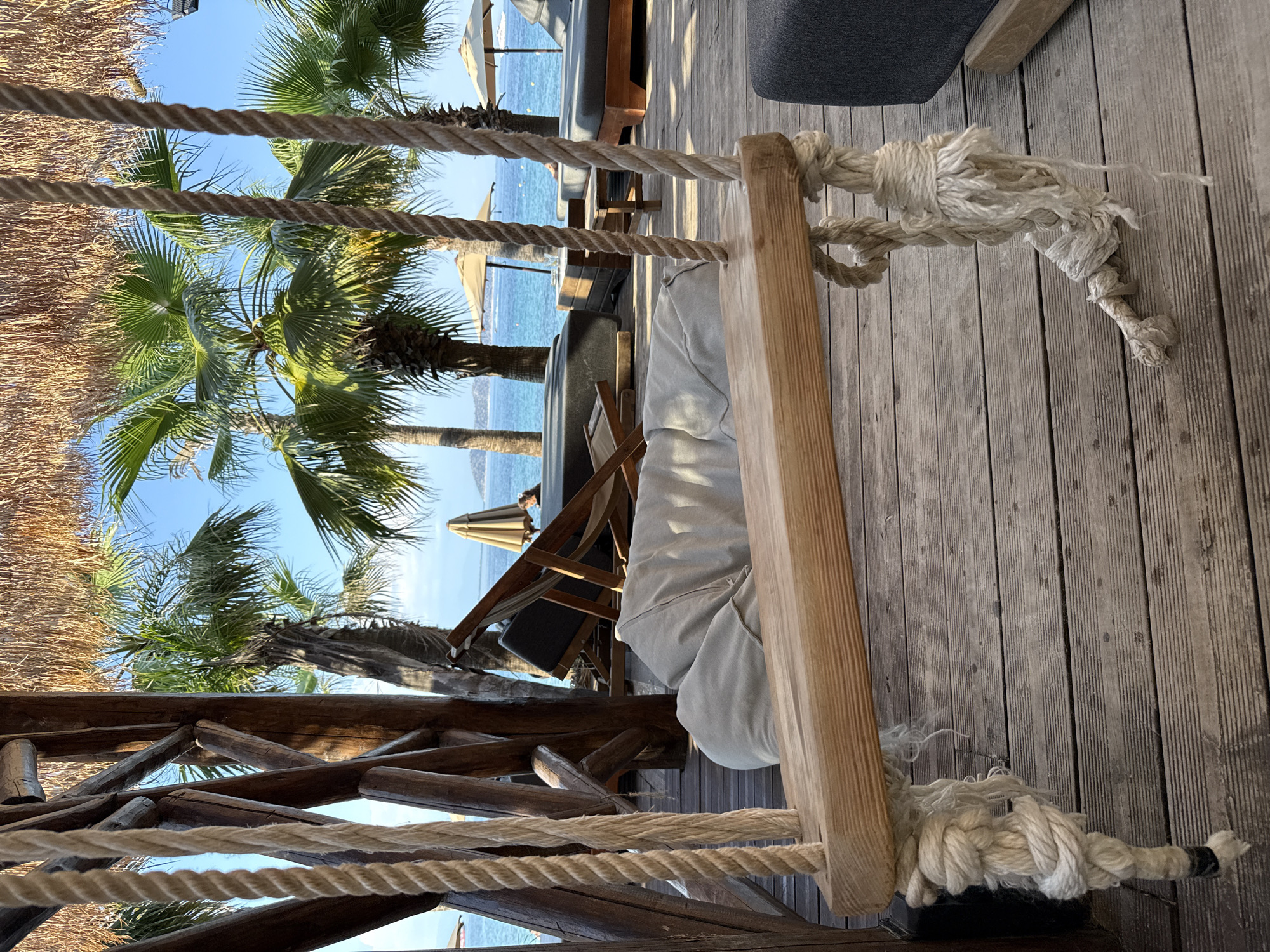 Lazy afternoon at a beach club in Thassos, Greece