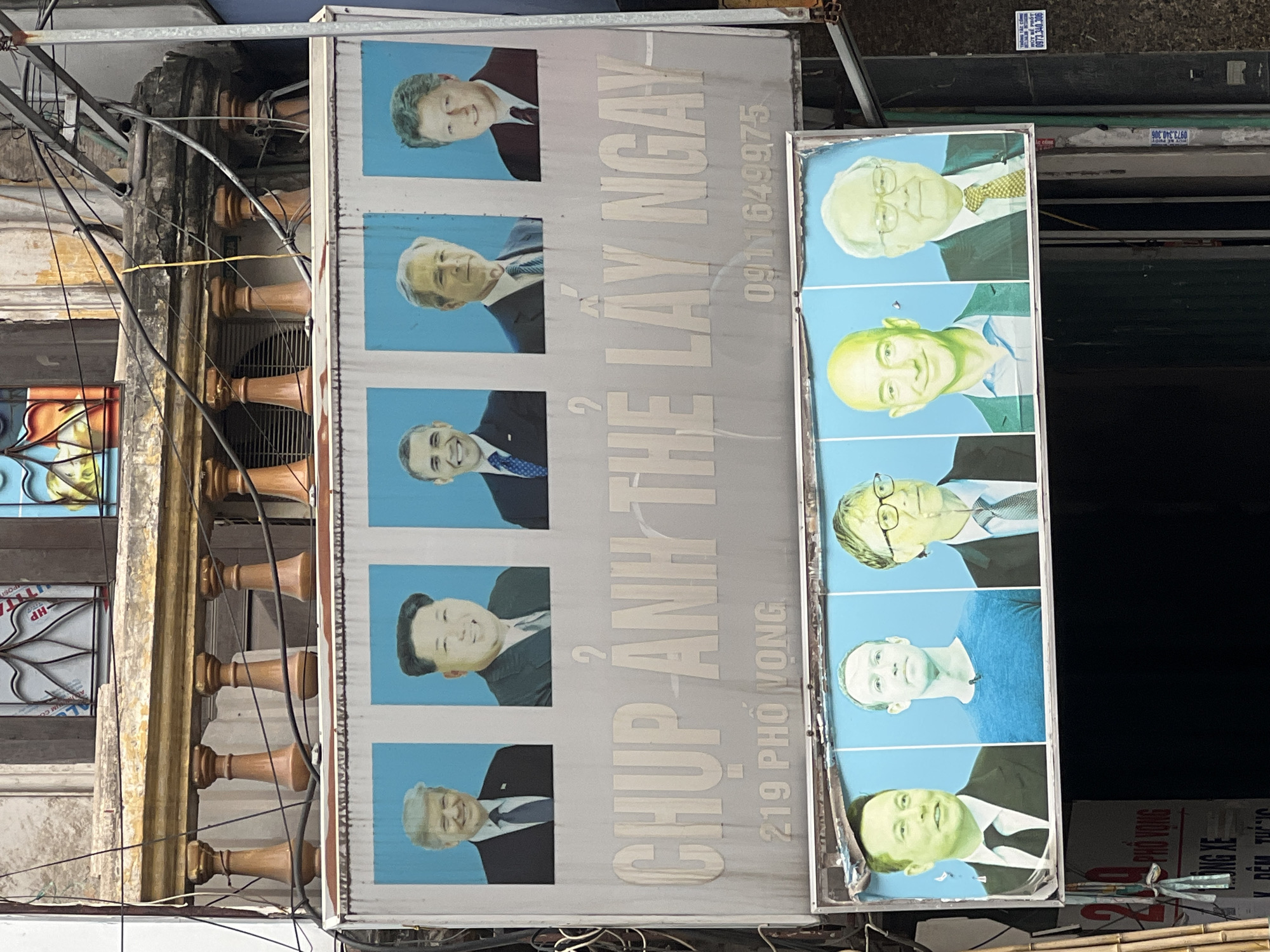 Photo studio displays US Presidents' portraits in Hanoi