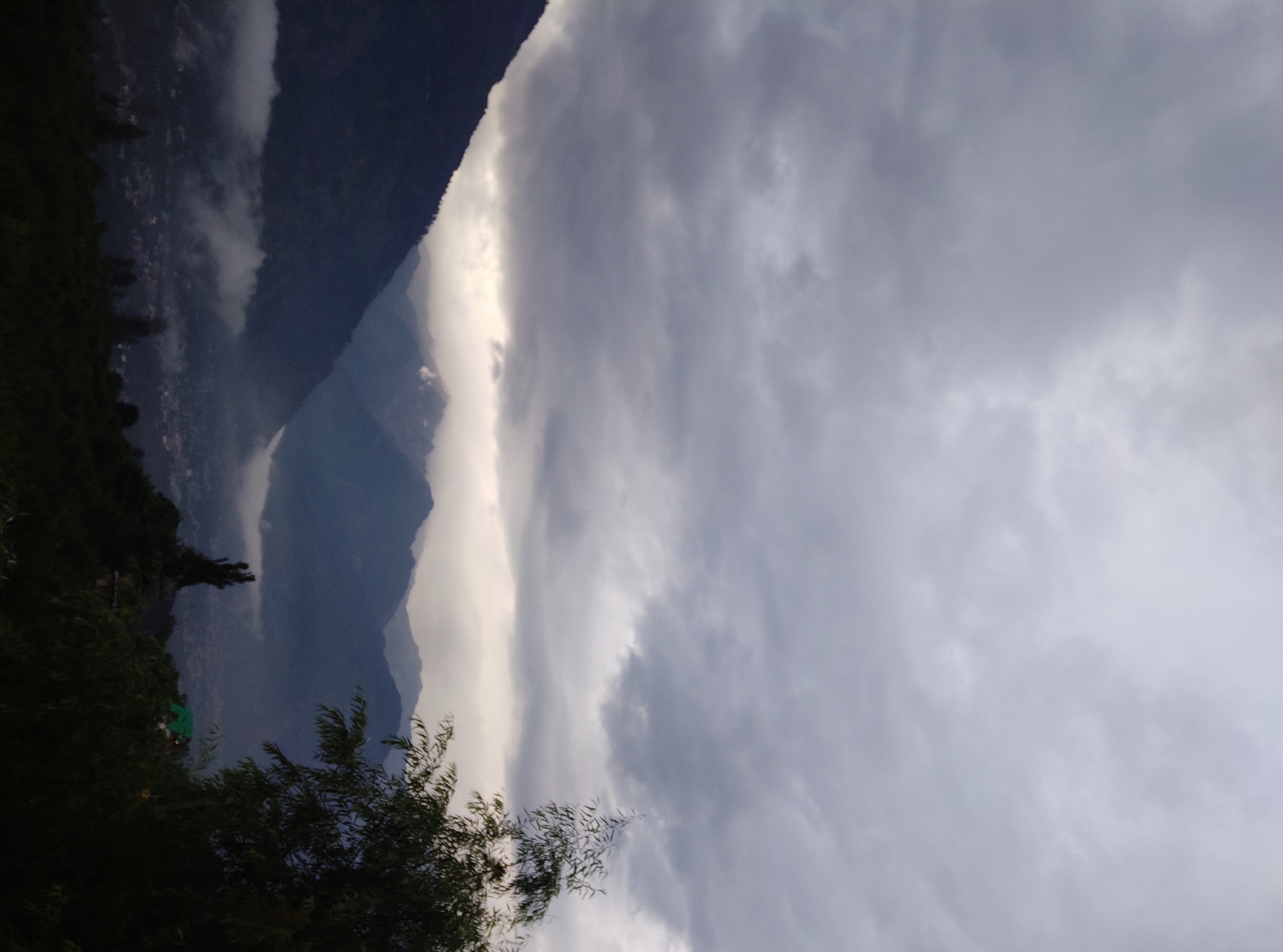 Visitor documents misty mountain morning in Patar, India