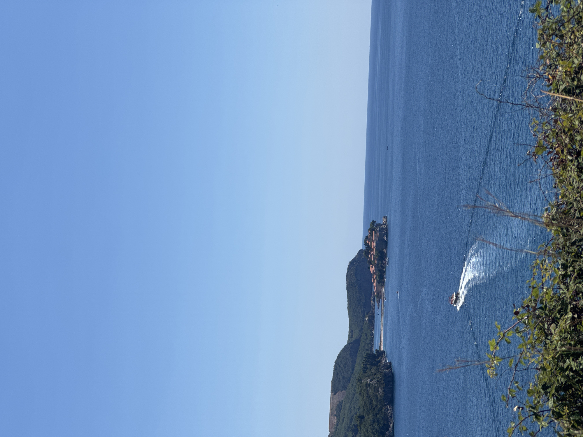 Calm Adriatic Sea on a clear summer day near Kamenovo
