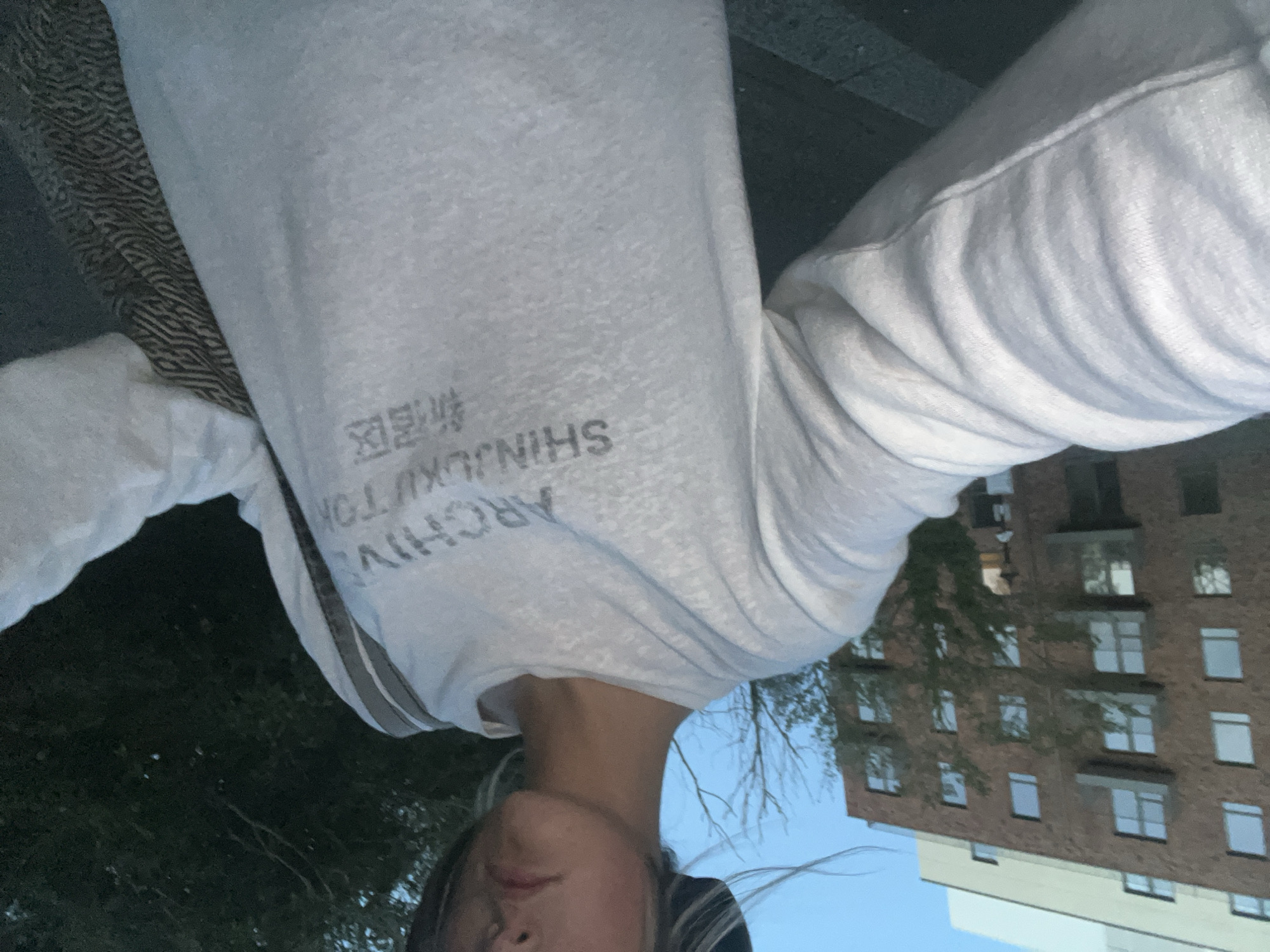 Upside-down selfie captured in Tunbridge Wells