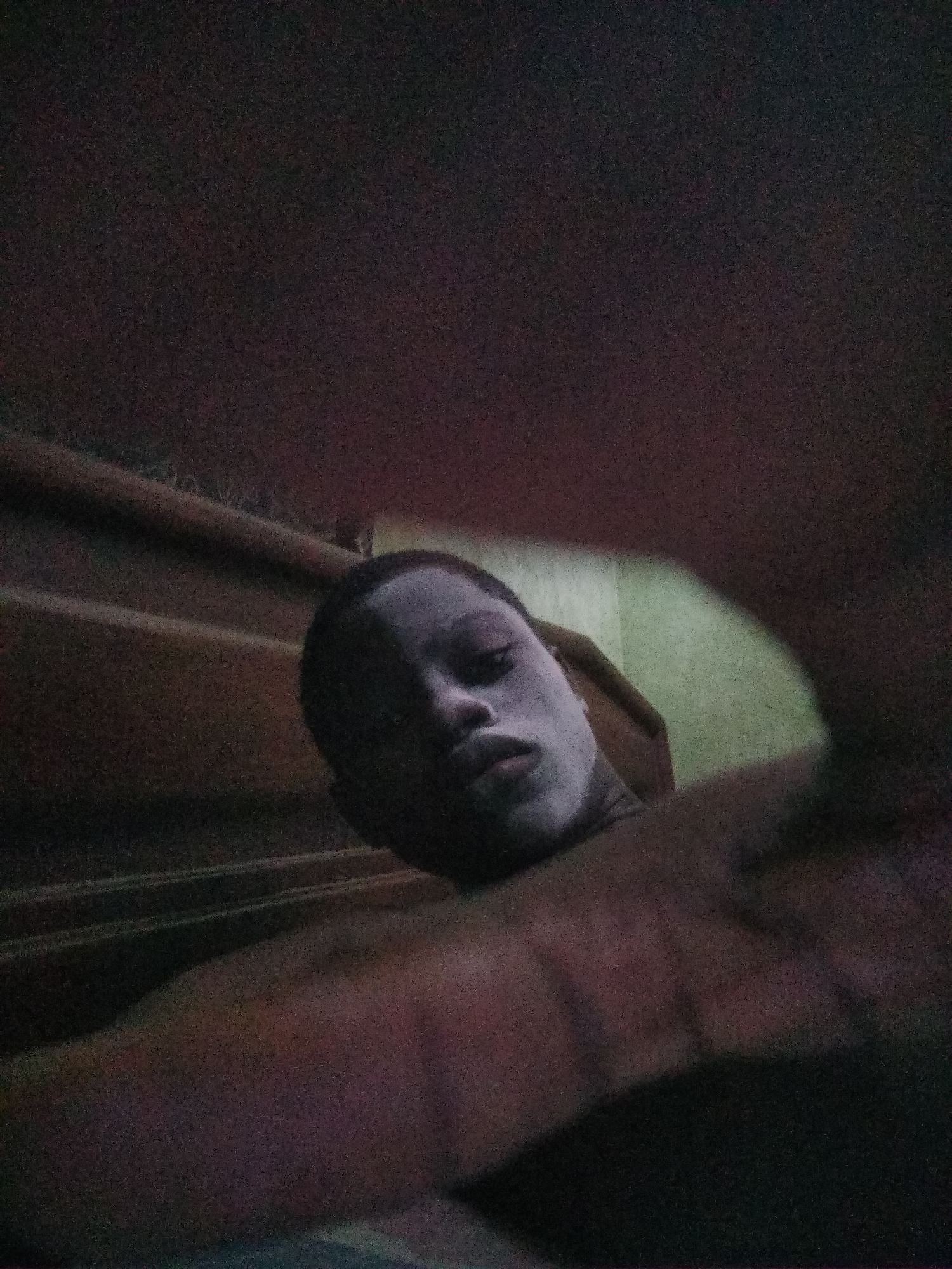 Person documents facial mask routine in extended selfie session