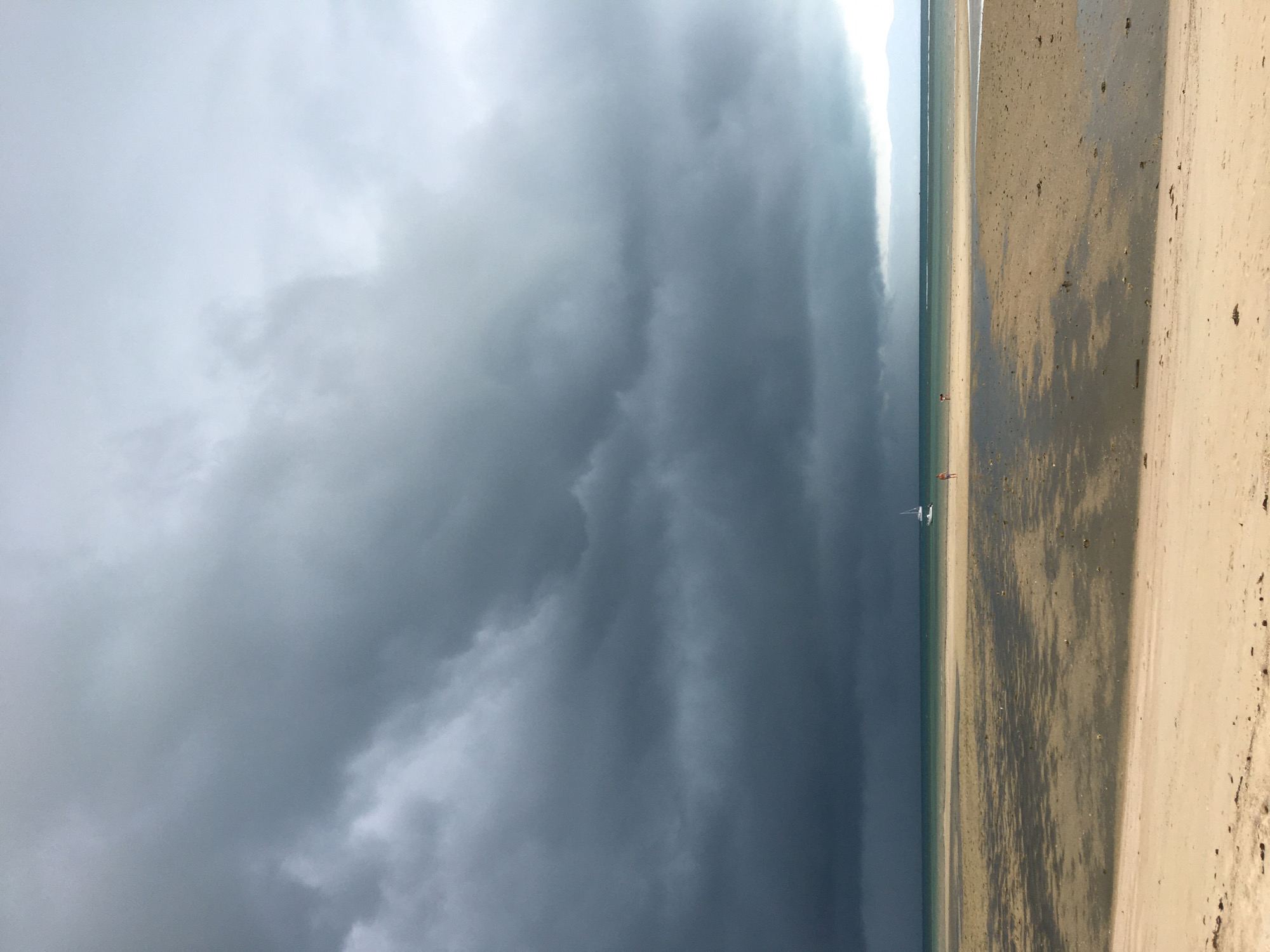 Storm clouds gather over Baan Kai beach, Thailand
