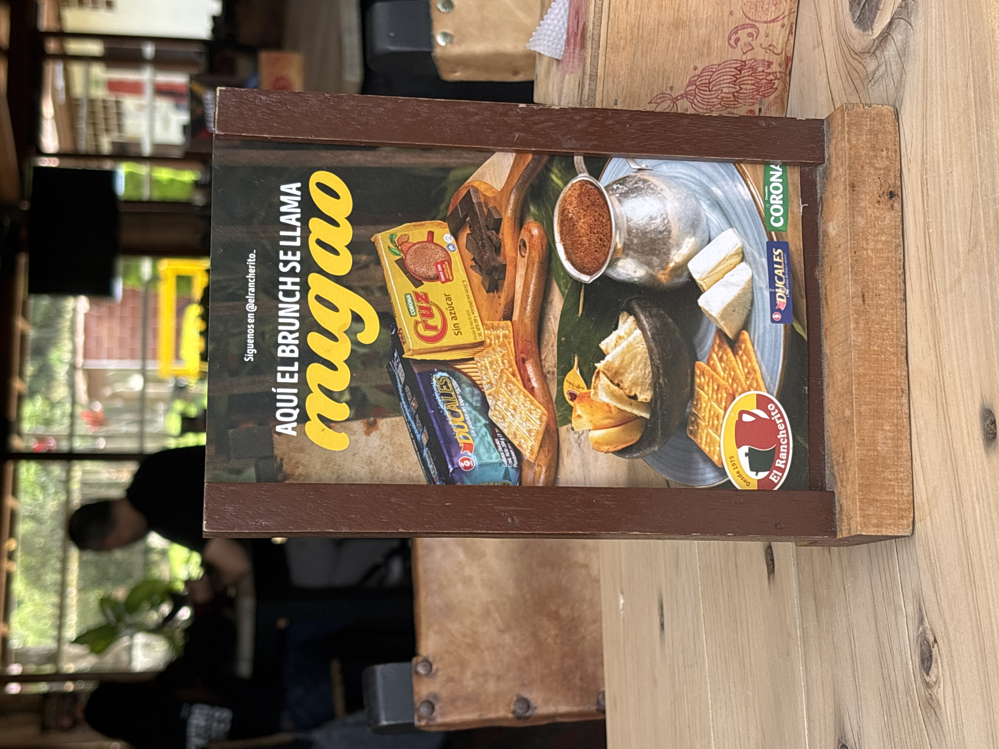 Restaurant promotional sign spotted in Guarne, Colombia