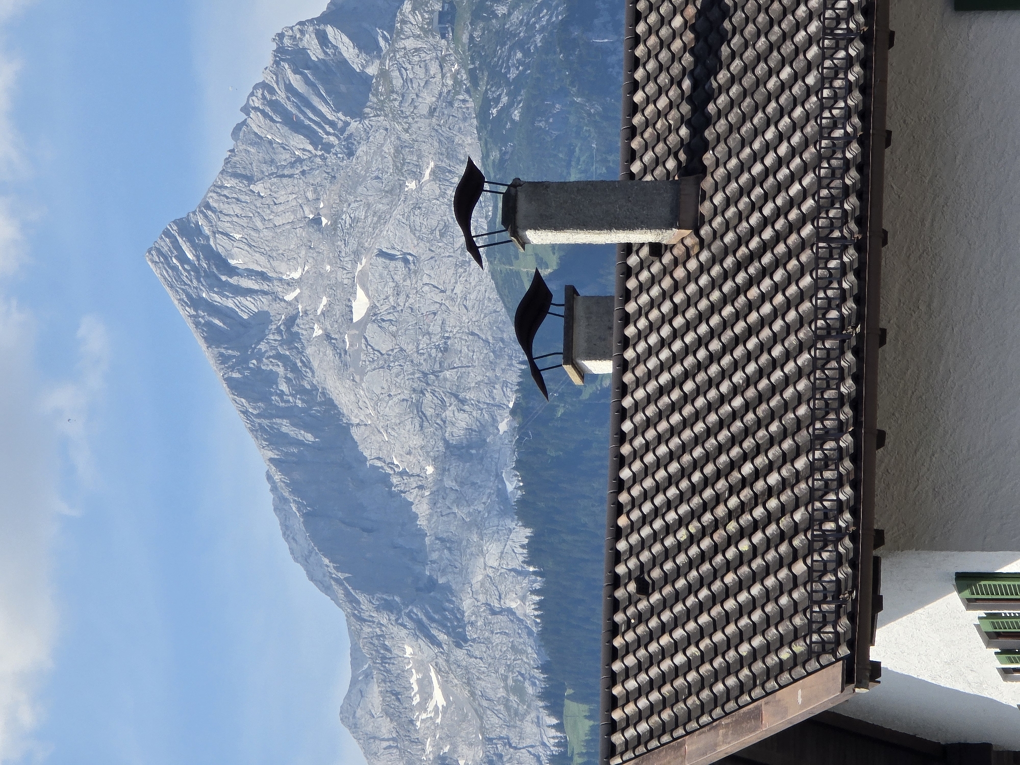 Alpine town views and ripe cherries on a summer morning