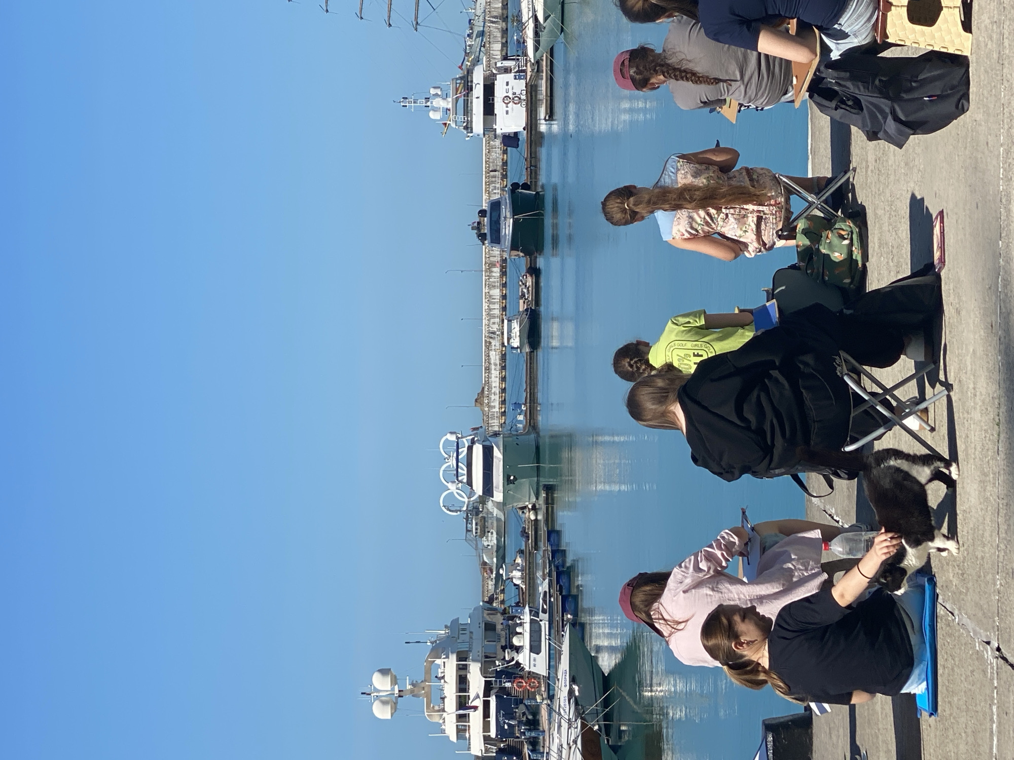 Morning marina activity documented in Sochi, Russia