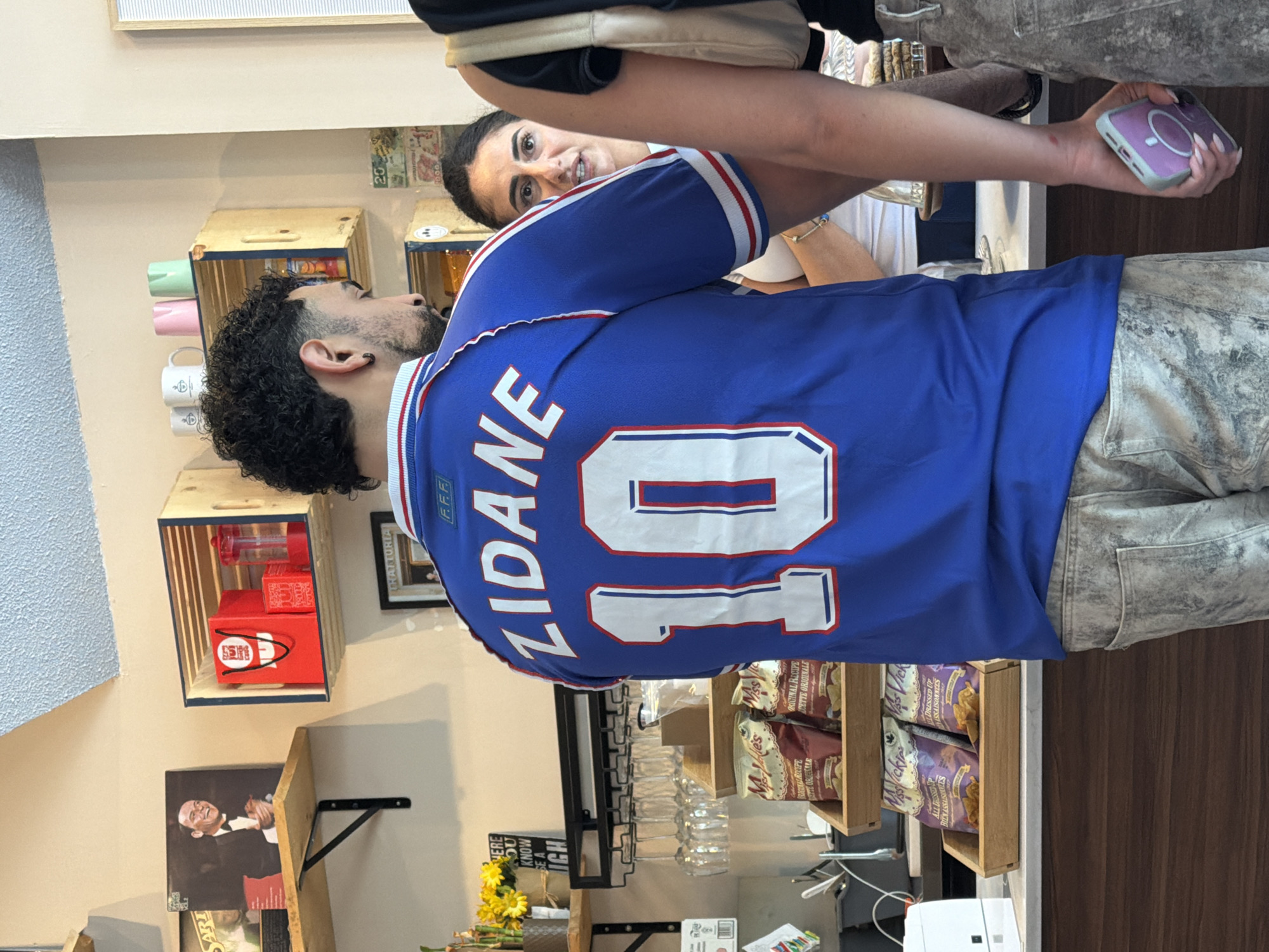 Man in Zidane jersey spotted at Montreal café