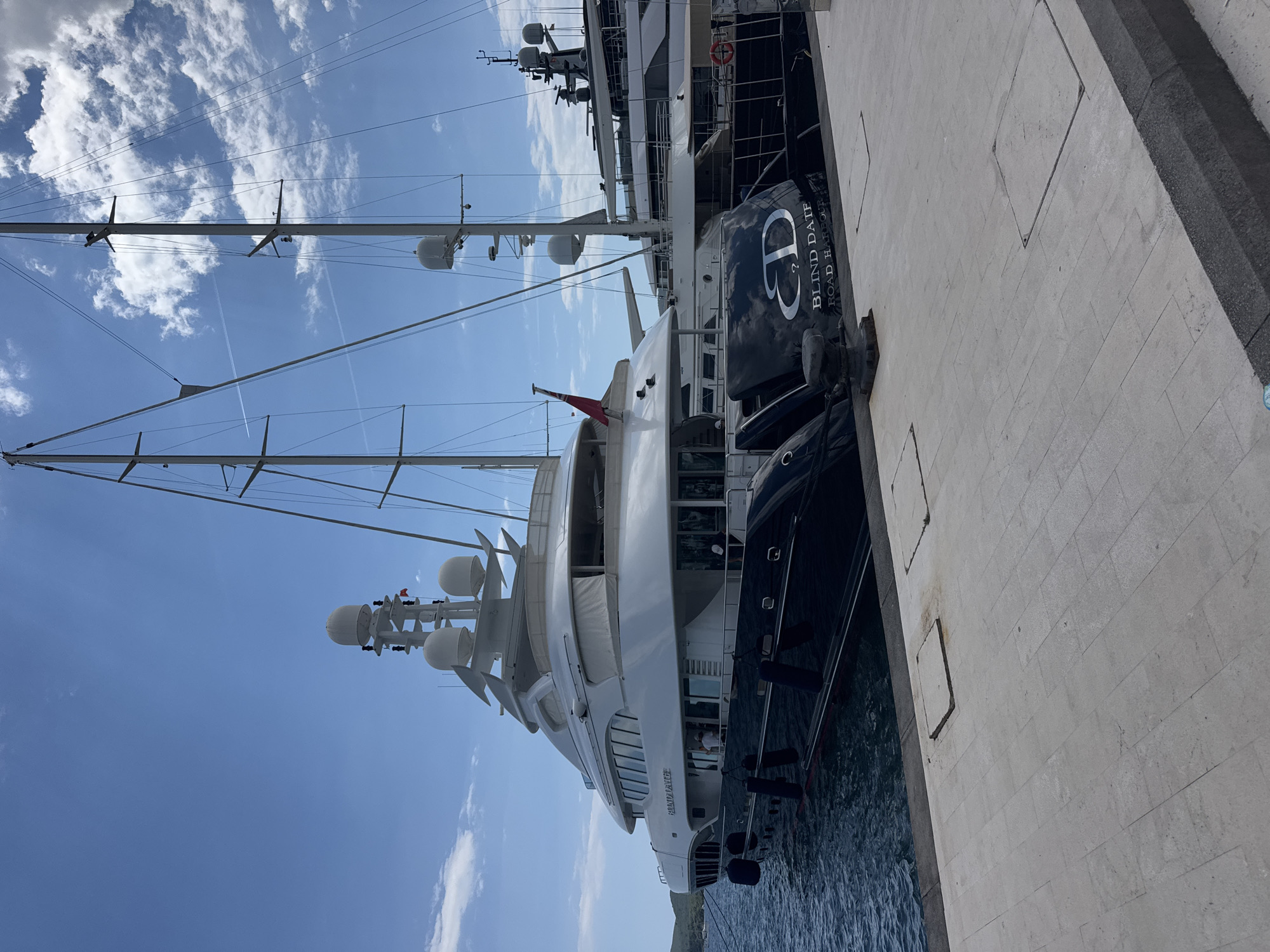 Porto Montenegro's marina promenade on a summer afternoon
