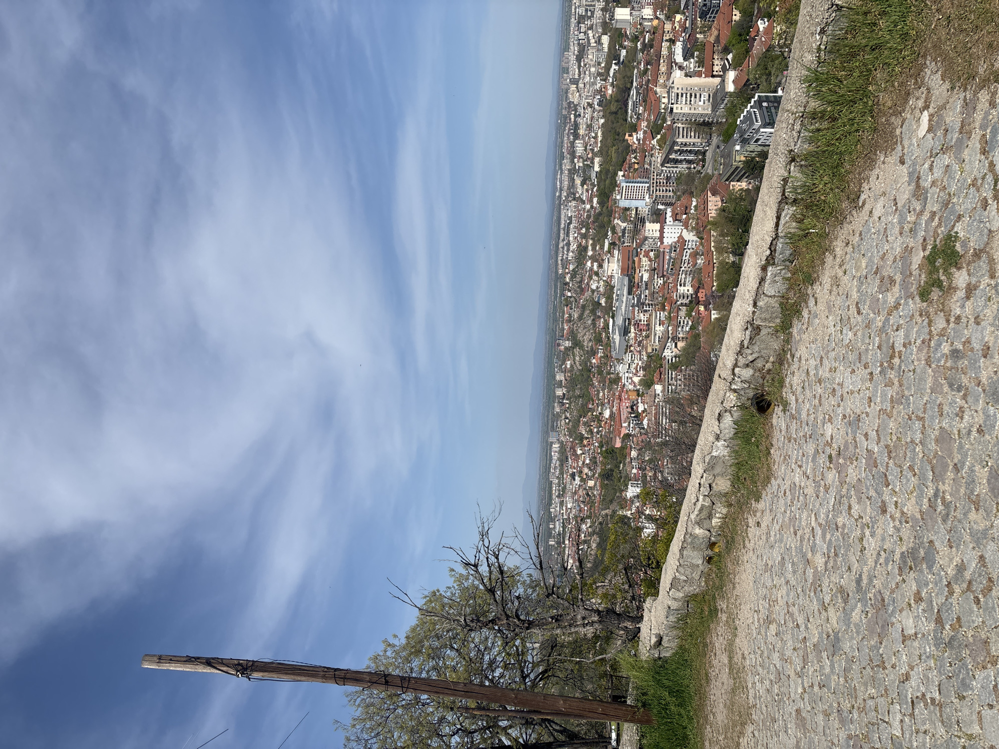 Casual spring afternoon documented across Plovdiv's scenic overlooks