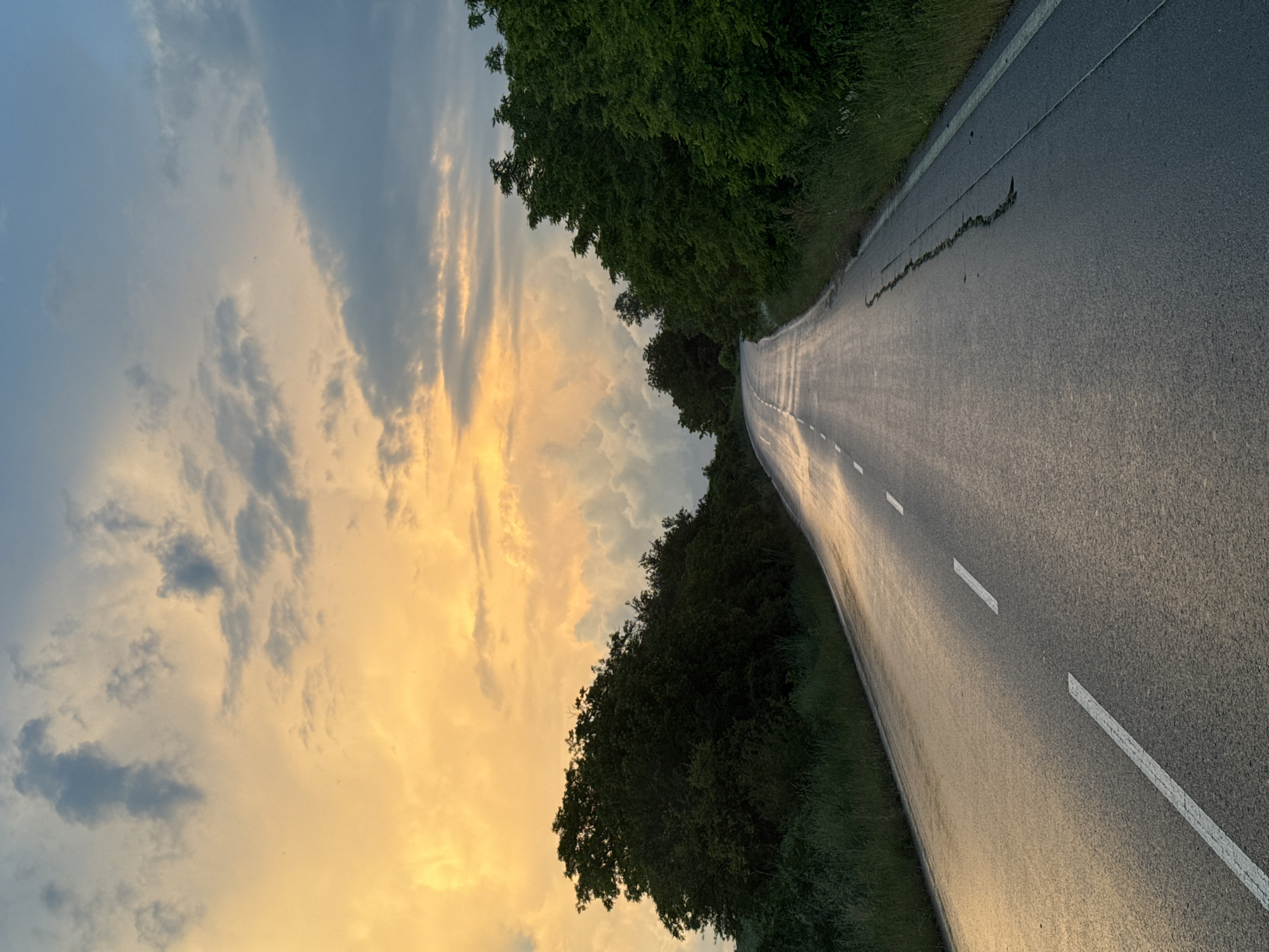 Dramatic sunset and storm clouds captured near Strazhitsa, Bulgaria