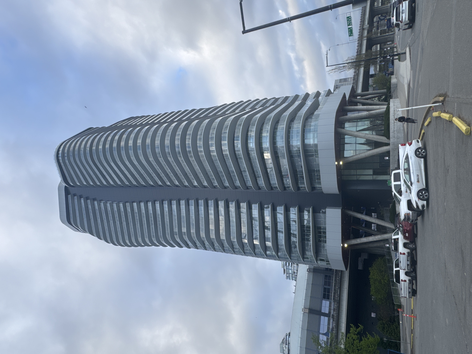 Vancouver downtown architecture documented during overcast April morning